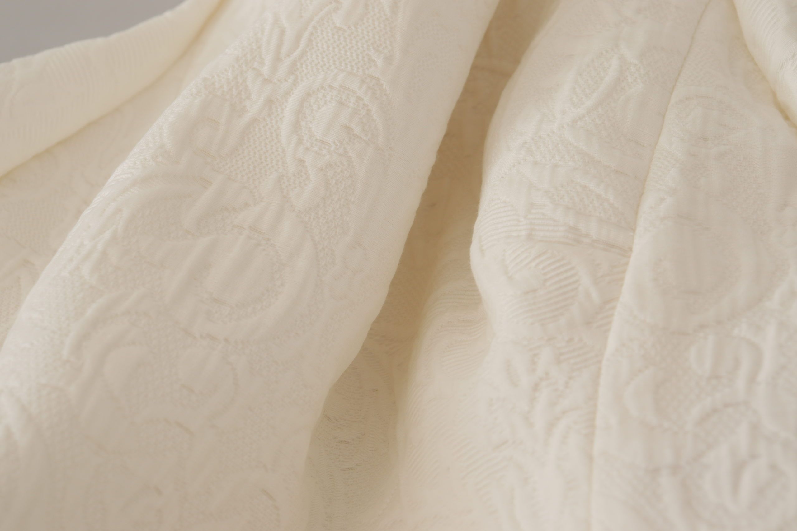White Jaquard Midi Floral Sheath Brocade Dress - ventzia