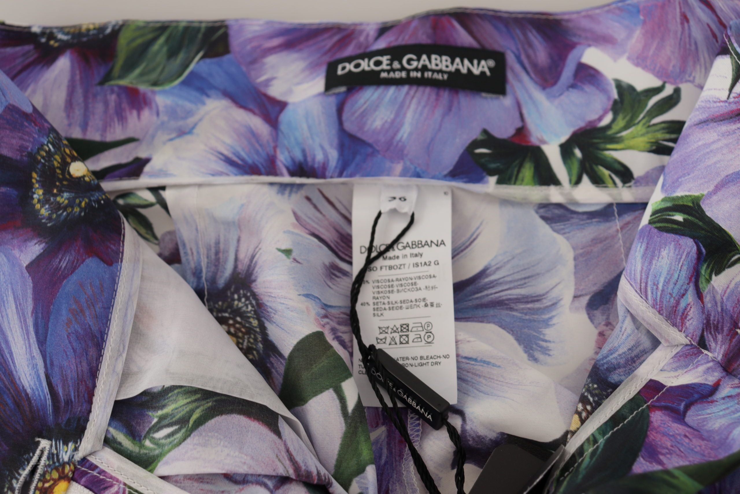 Purple Anemone High Waist Hot Pants Shorts - ventzia