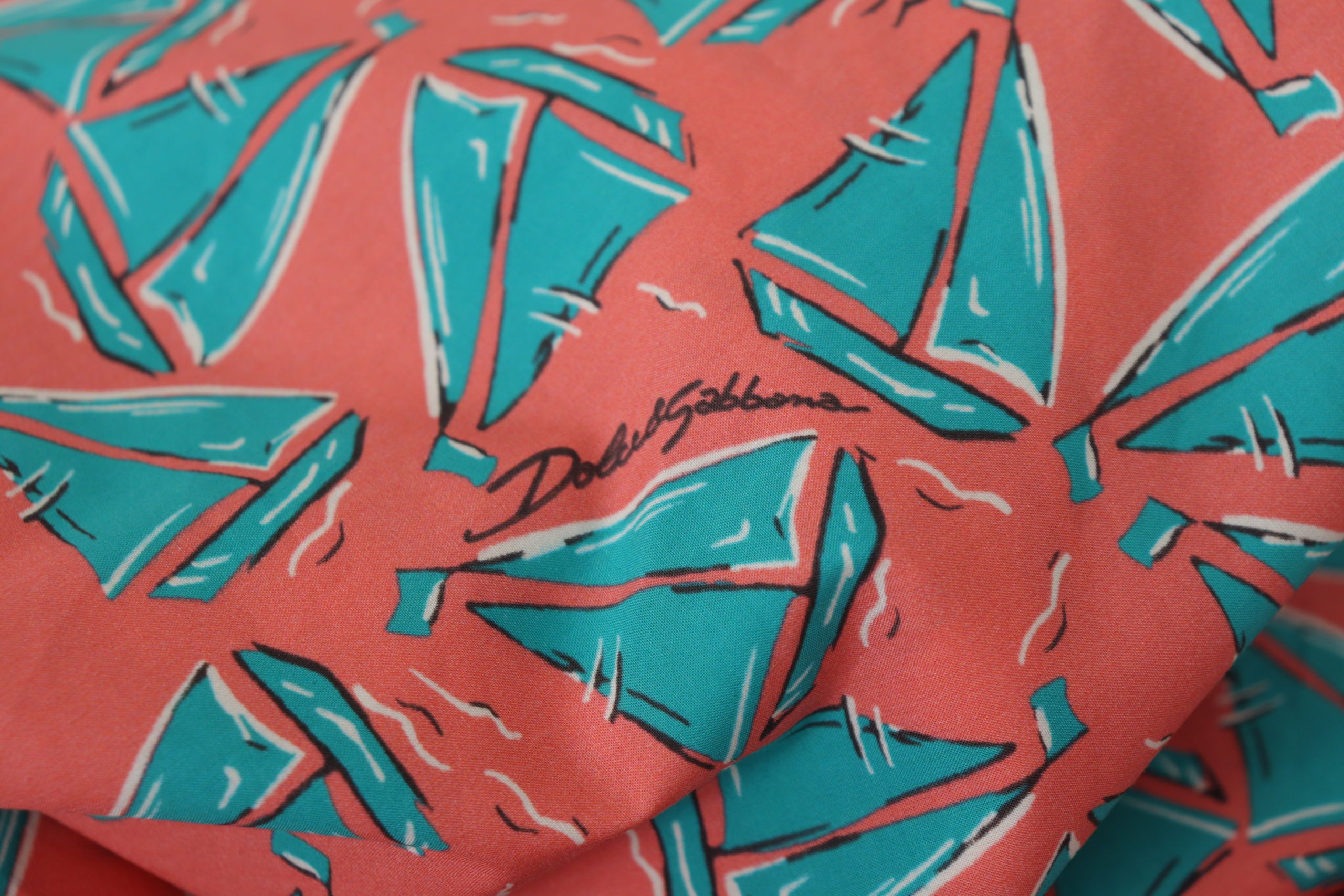 Pink Sail Boat Print Cotton T-shirt - ventzia