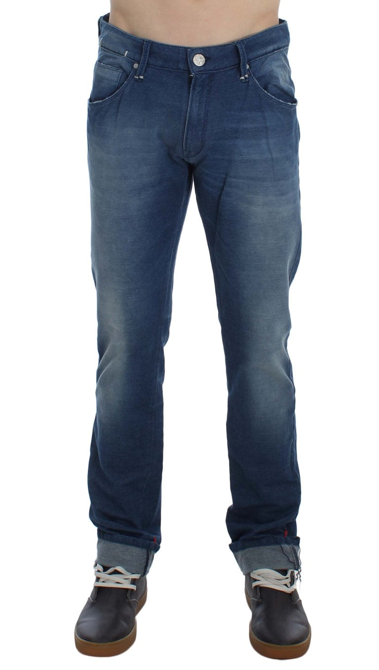 Slim Fit Blue Wash Italian Denim - ventzia