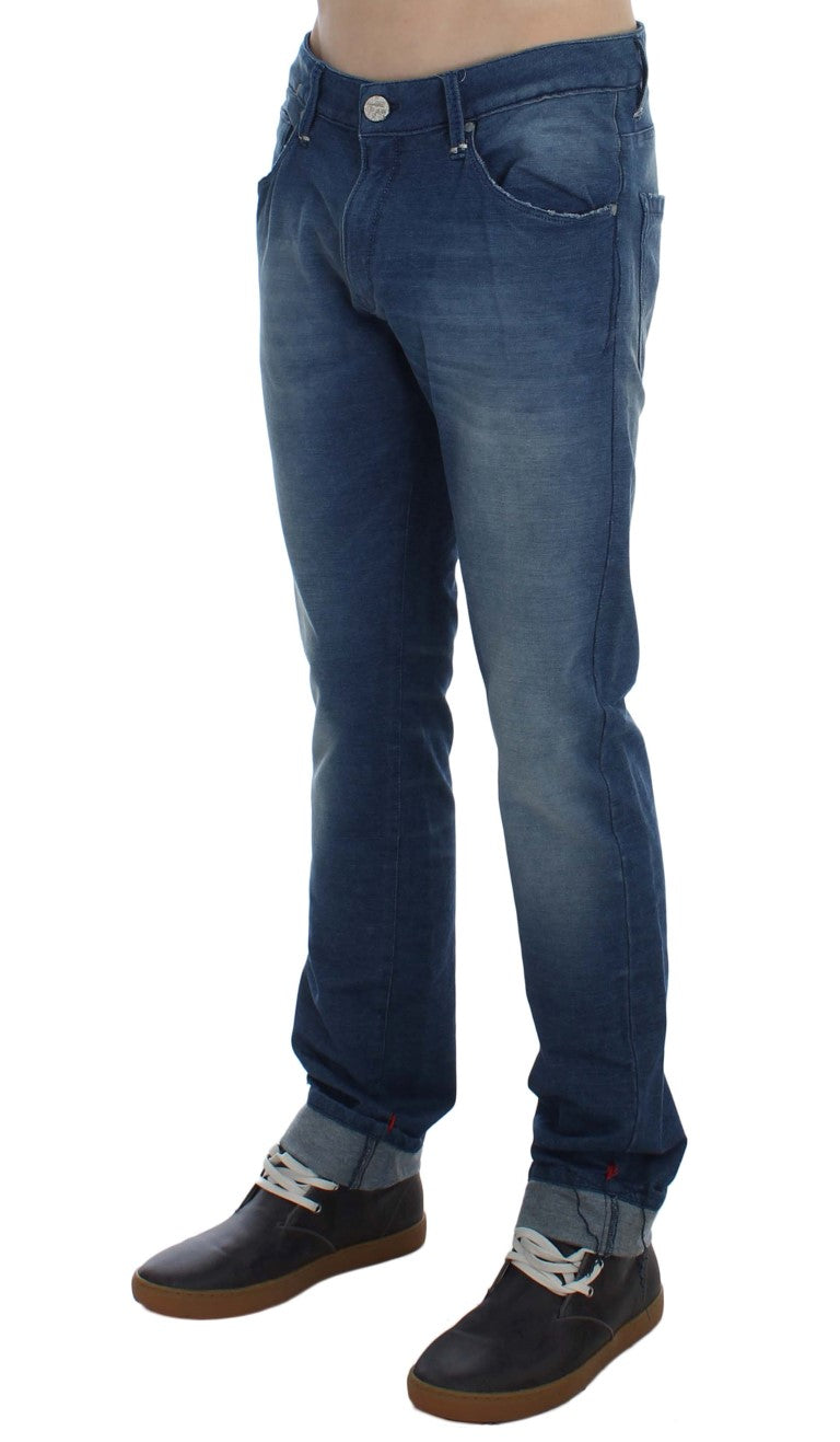 Slim Fit Blue Wash Italian Denim - ventzia