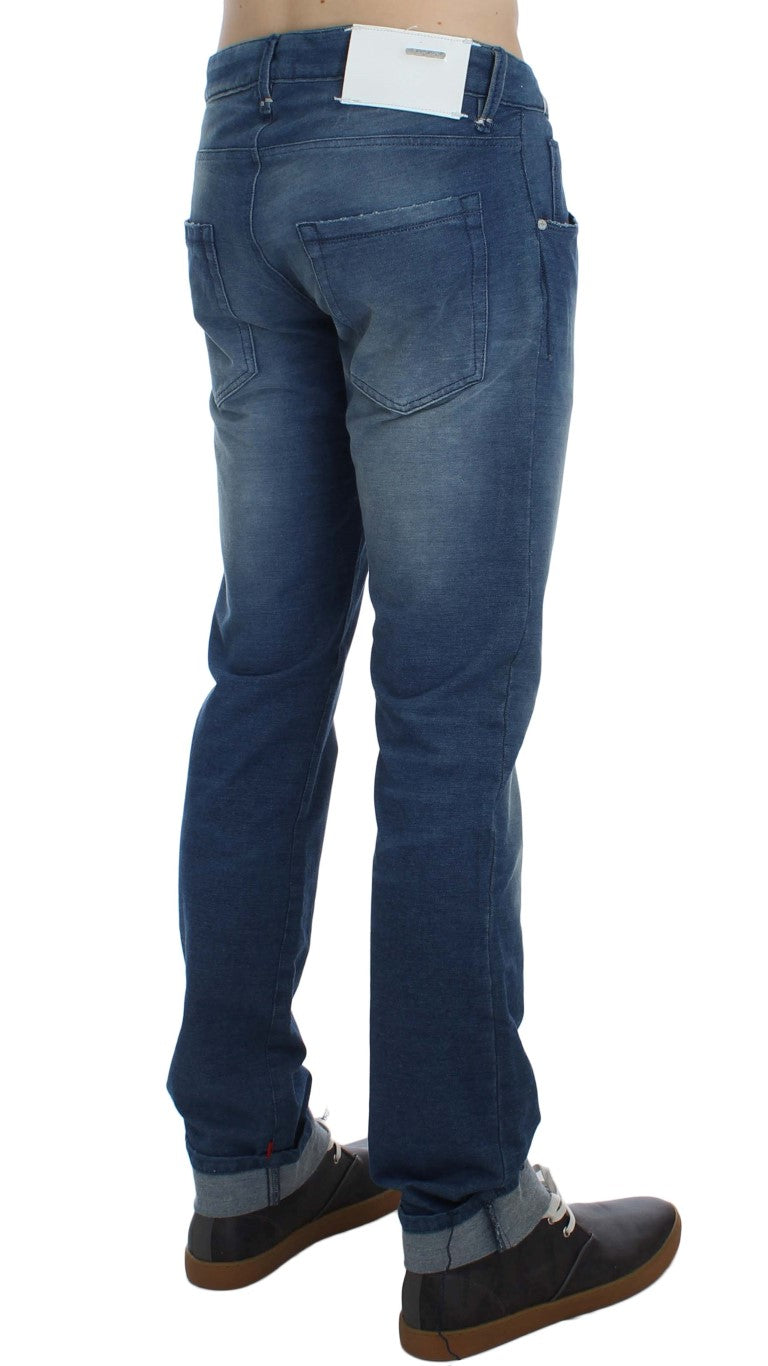 Slim Fit Blue Wash Italian Denim - ventzia