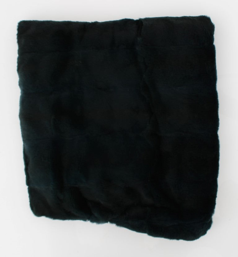 Exclusive Green Weasel Fur Hooded Scarf - ventzia
