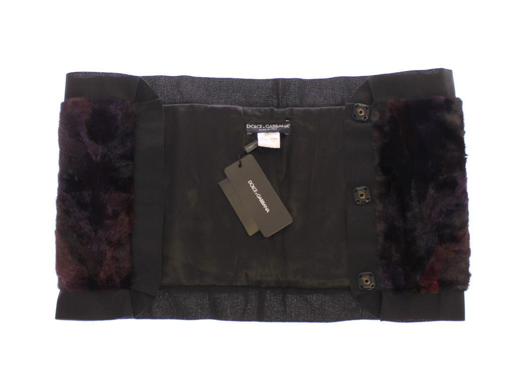 Exquisite Purple MINK Fur Scarf Wrap - ventzia