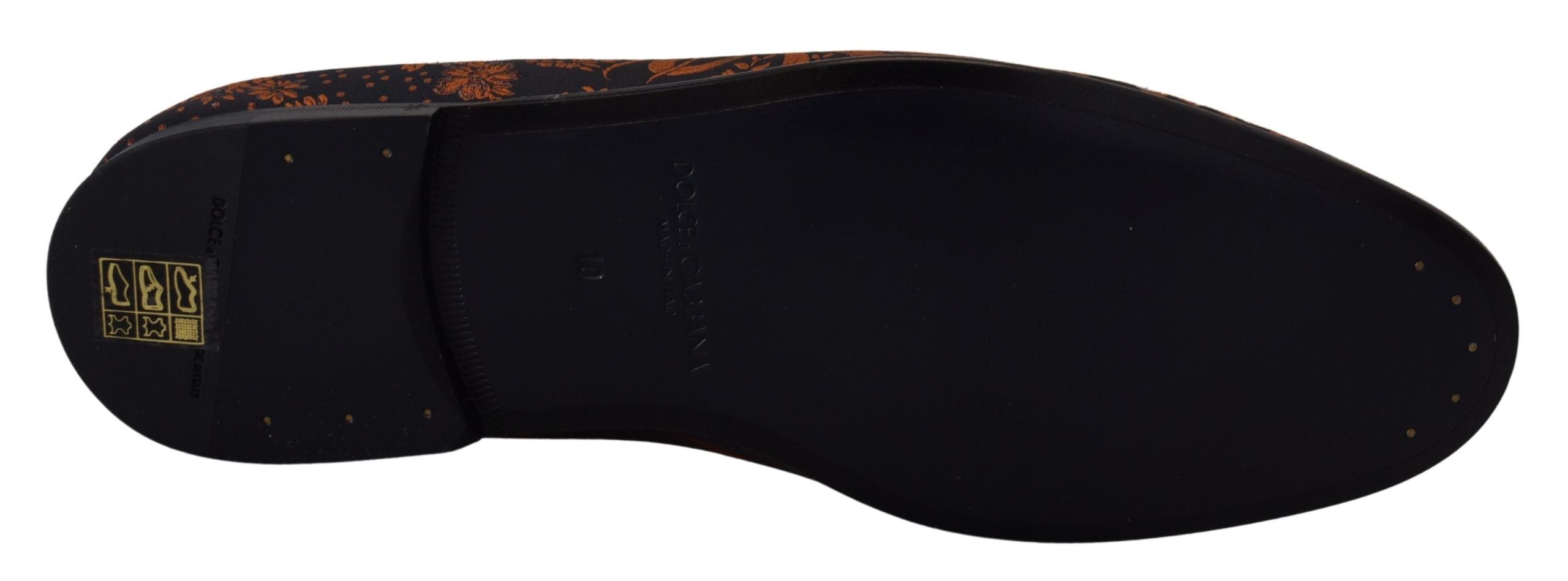 Blue Rust Floral Slippers Loafers Shoes - ventzia