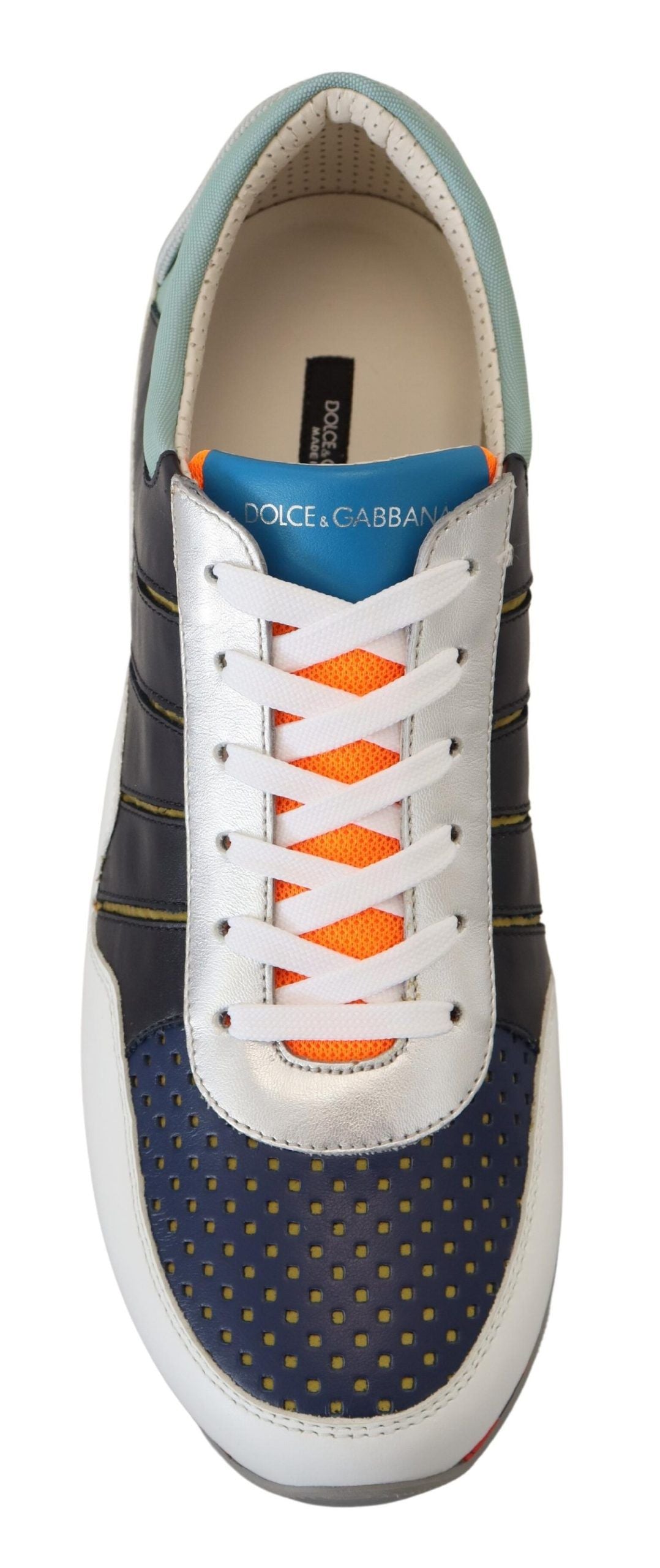 Multicolor Leather Sport Low Top Sneakers - ventzia