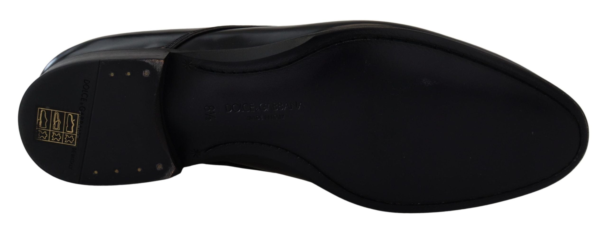 Black Leather Formal Dress Shoes - ventzia
