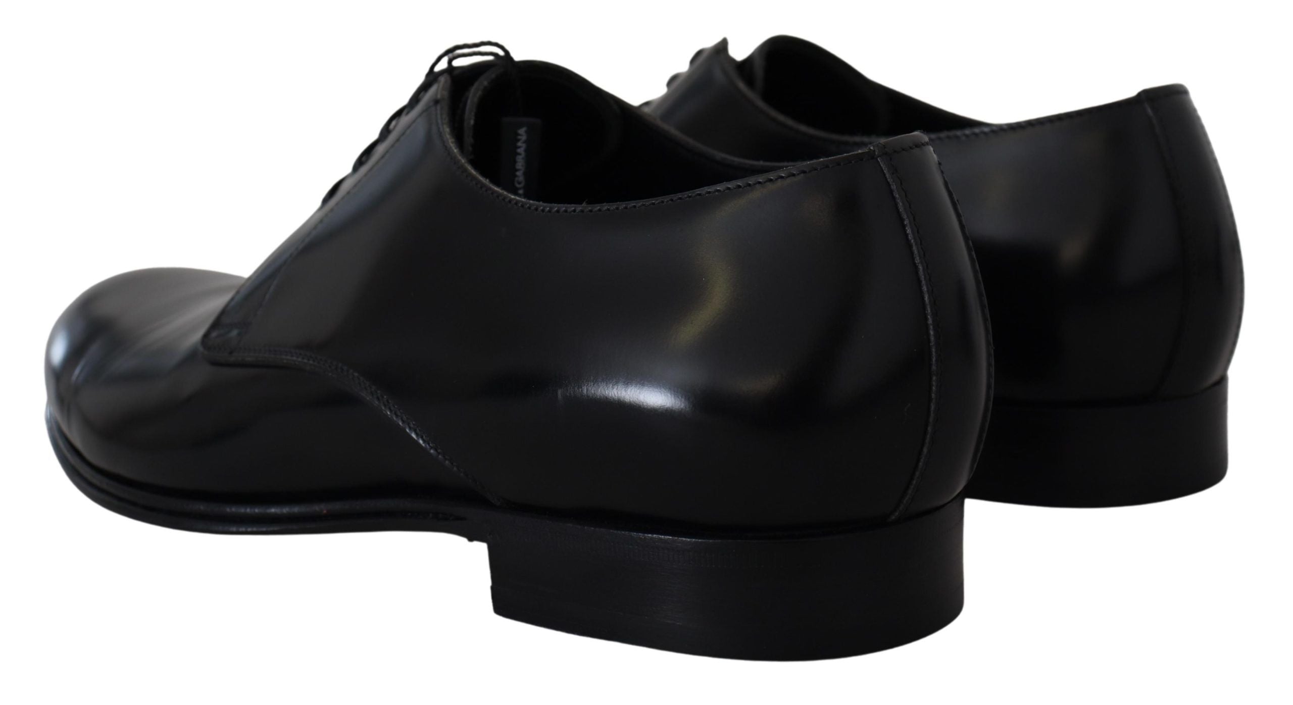 Black Leather Formal Dress Shoes - ventzia