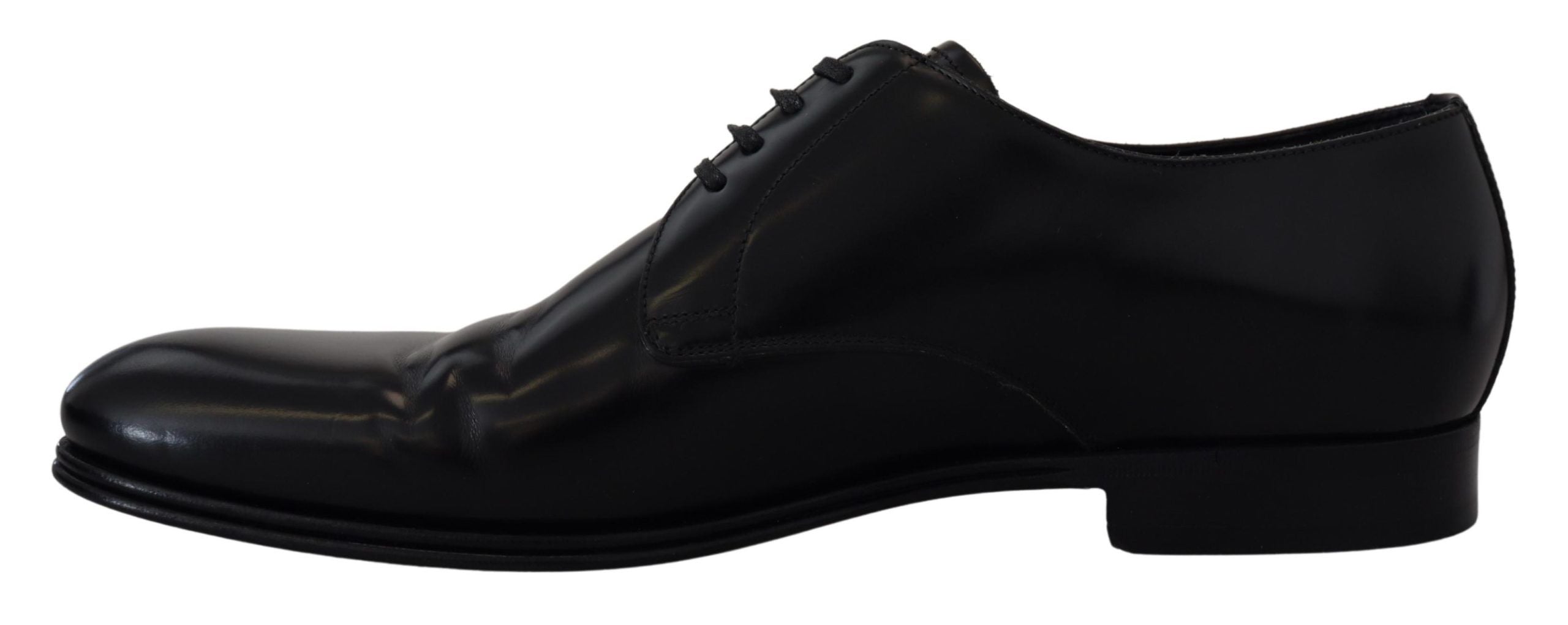 Black Leather Formal Dress Shoes - ventzia