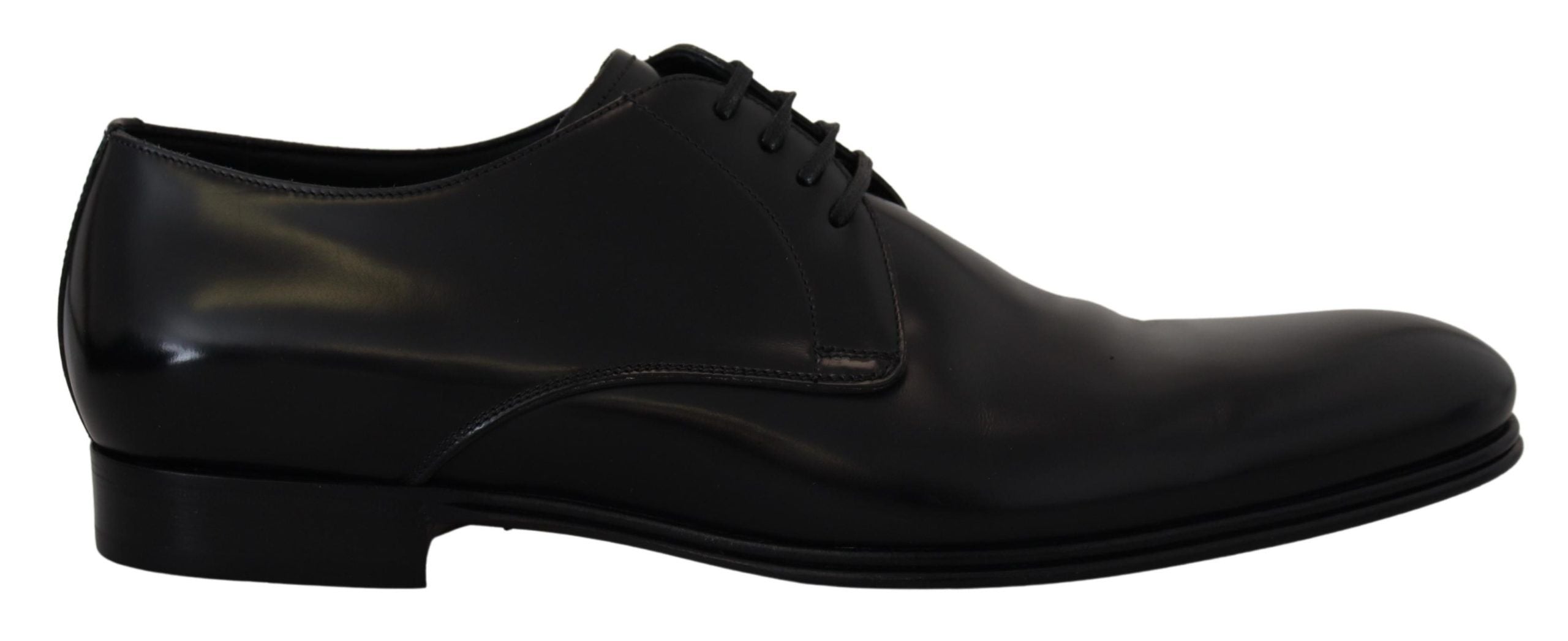 Black Leather Formal Dress Shoes - ventzia