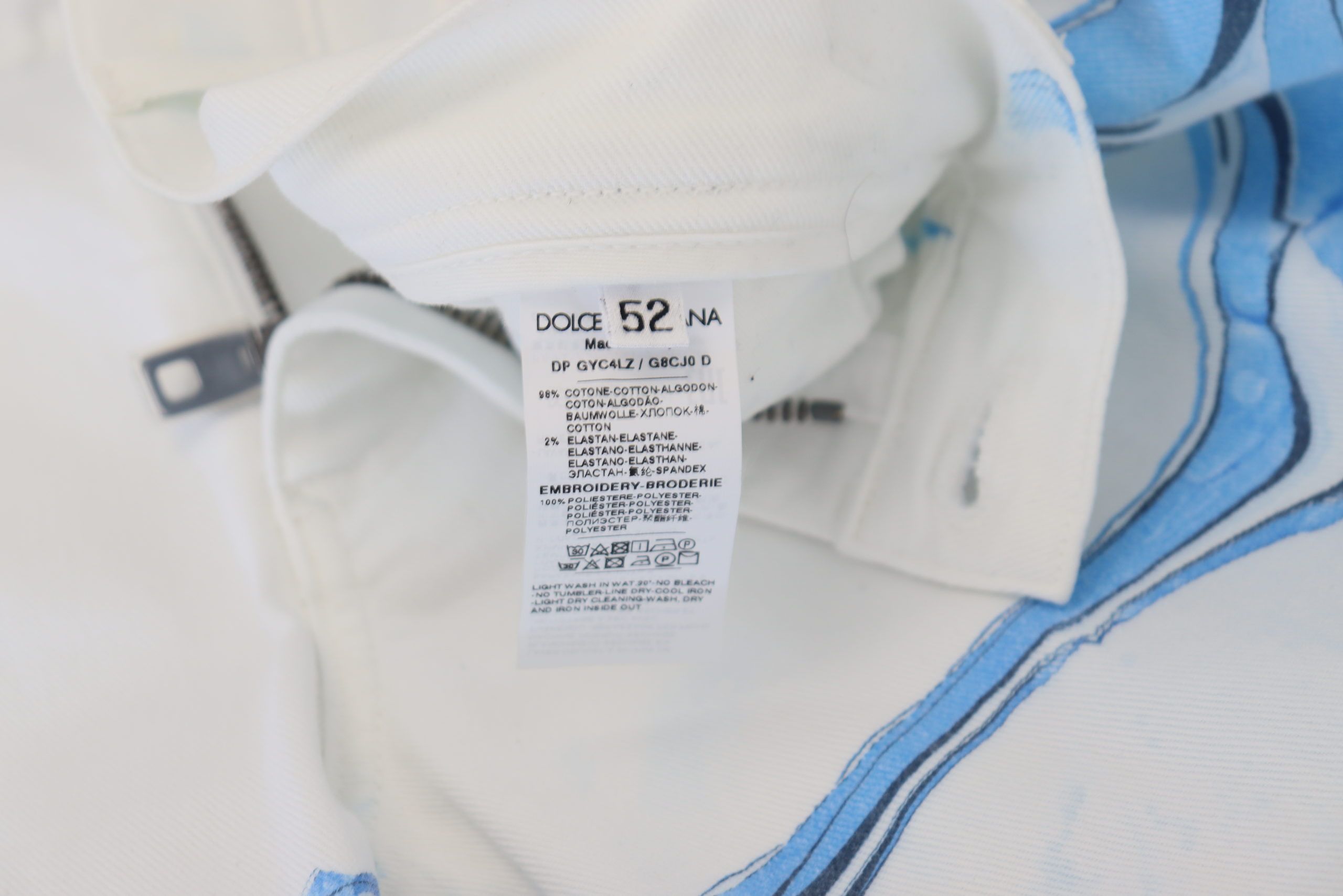 White Blue Denim Cotton Jeans Stretch Skinny Fit Pant - ventzia