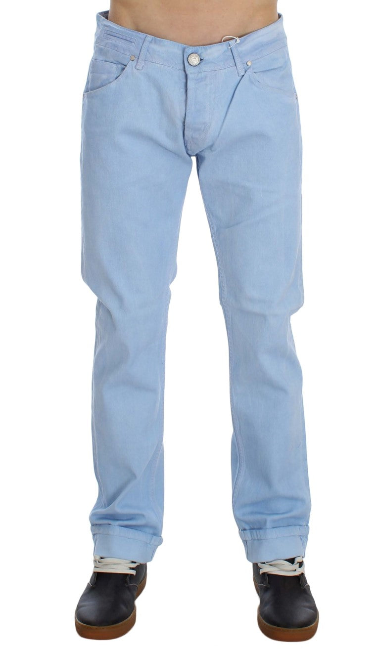 Elegant Low Waist Regular Fit Men's Jeans - ventzia