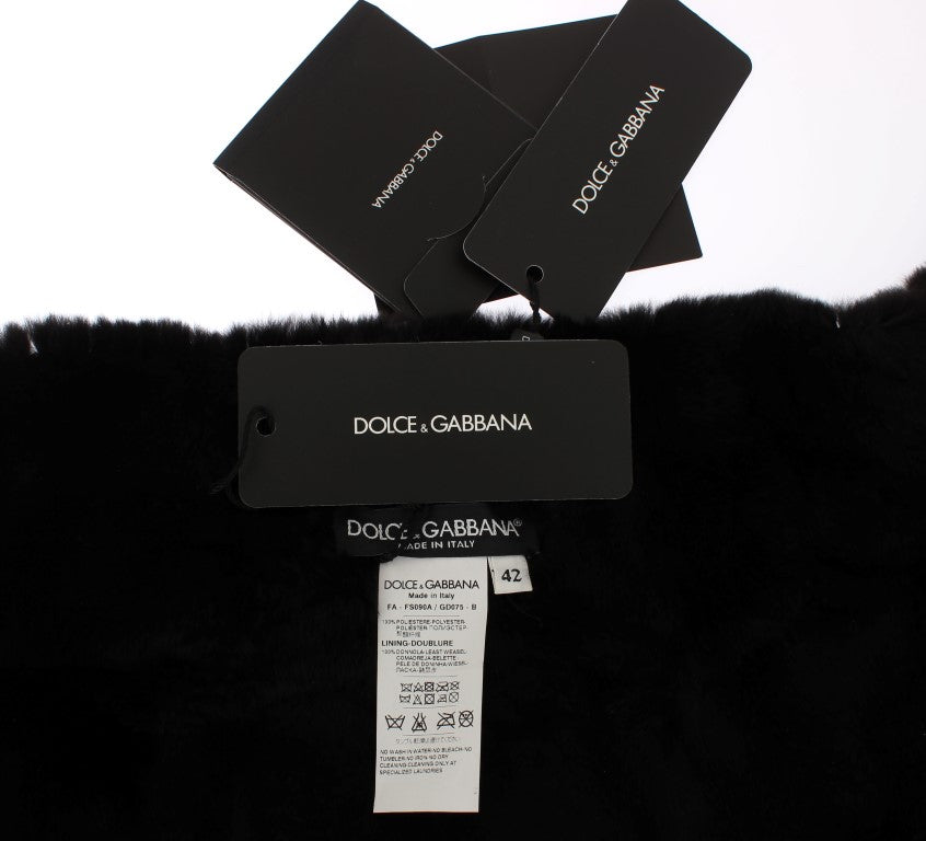 Elegant Floral Sequined Fur Scarf - ventzia