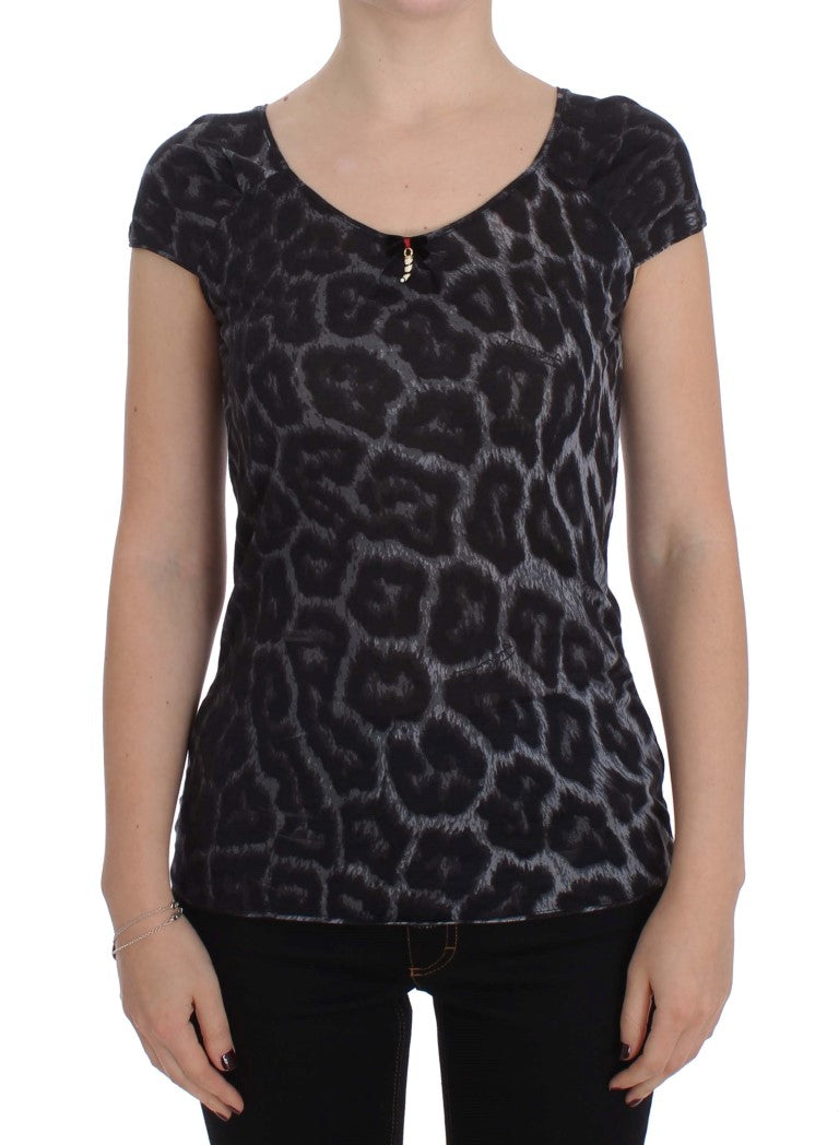 Chic Leopard Modal Top by Cavalli - ventzia