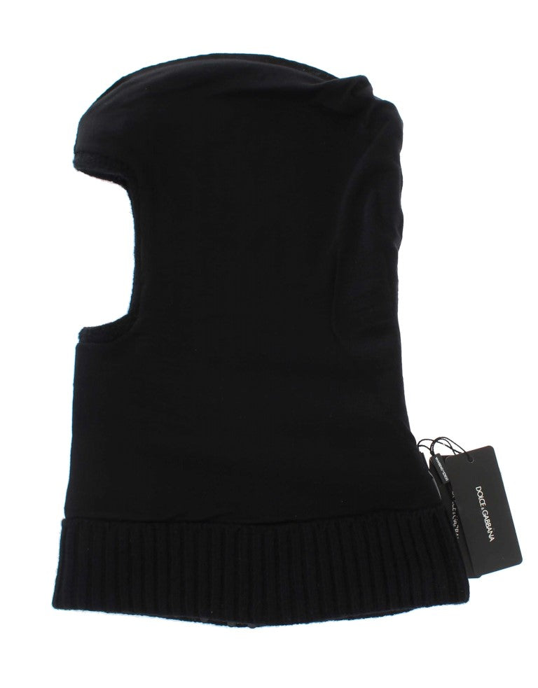 Elegant Black Sequined Hooded Scarf Wrap - ventzia