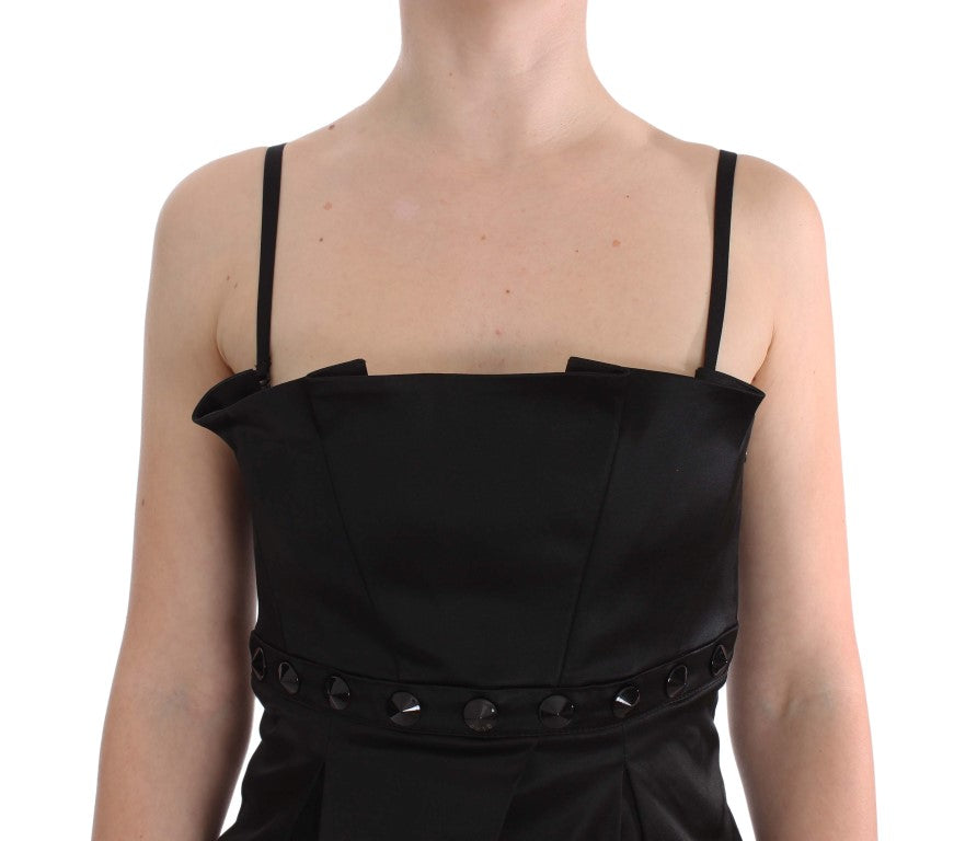 Elegant Black Evening Cami Top - ventzia