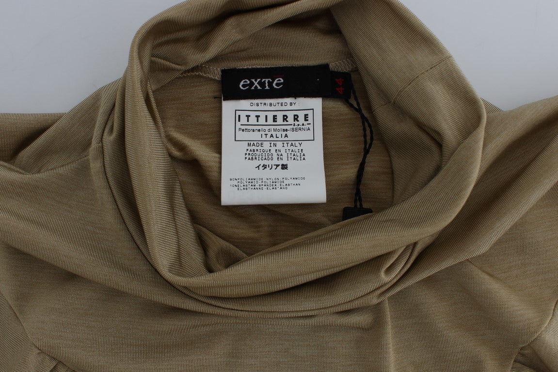 Glamorous Gold Turtleneck Vest Top - ventzia