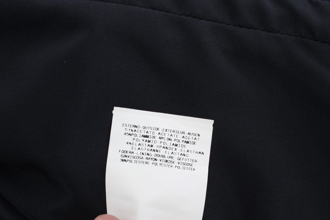 Elegant Blue Blazer Jacket with Designer Flair - ventzia