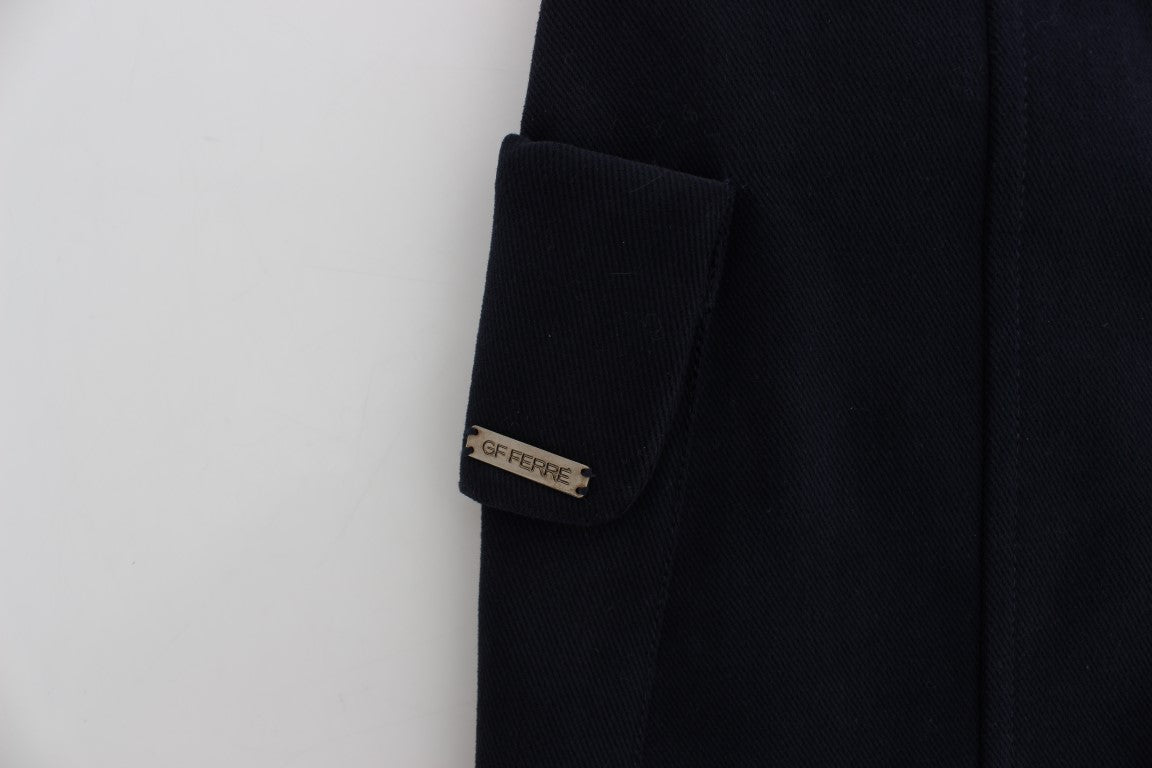 Chic Cotton Mini Skirt in Blue - ventzia