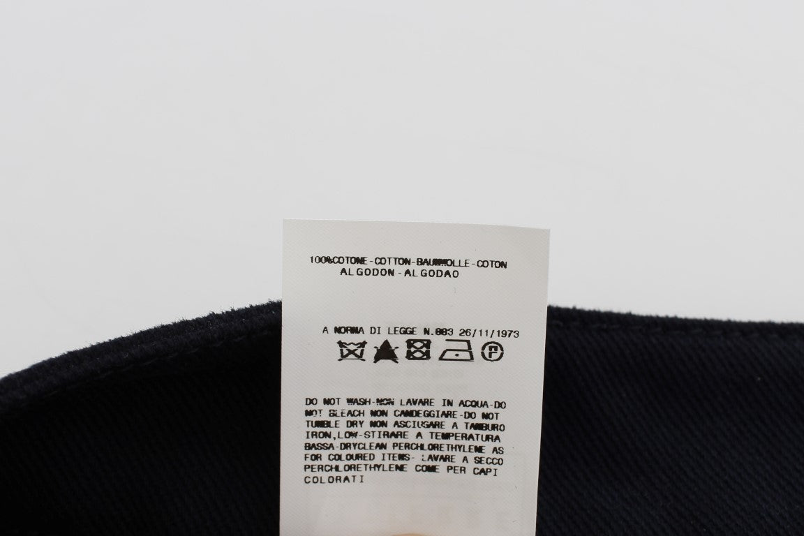 Chic Cotton Mini Skirt in Blue - ventzia