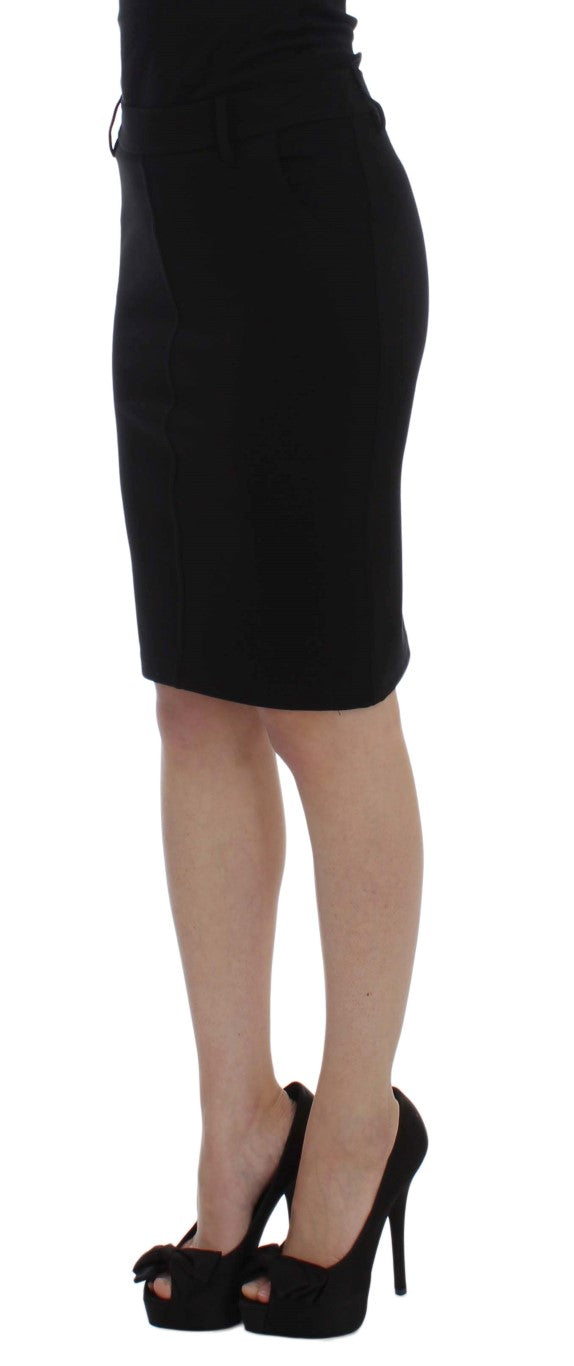 Elegant Black Pencil Skirt for Chic Look - ventzia