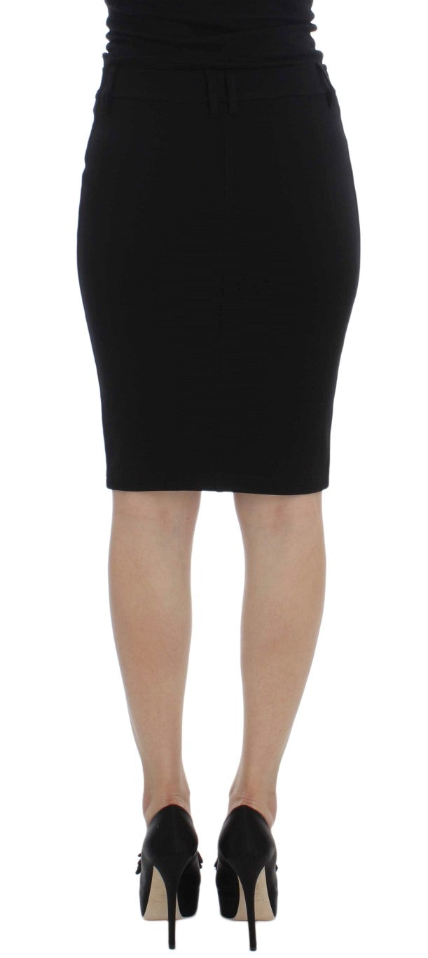 Elegant Black Pencil Skirt for Chic Look - ventzia