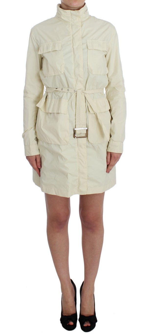 Chic Beige Trench Jacket Coat - ventzia