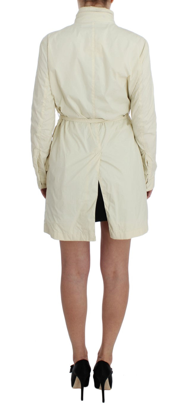 Chic Beige Trench Jacket Coat - ventzia