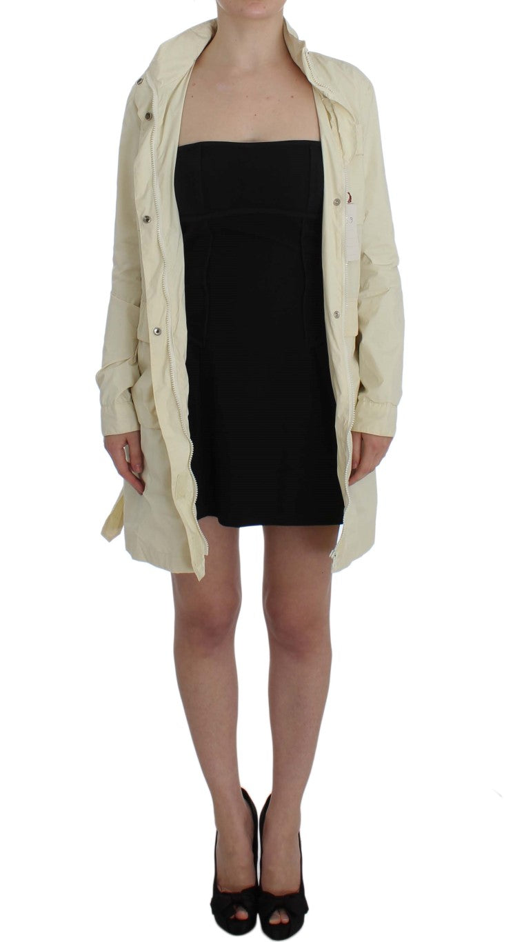 Chic Beige Trench Jacket Coat - ventzia