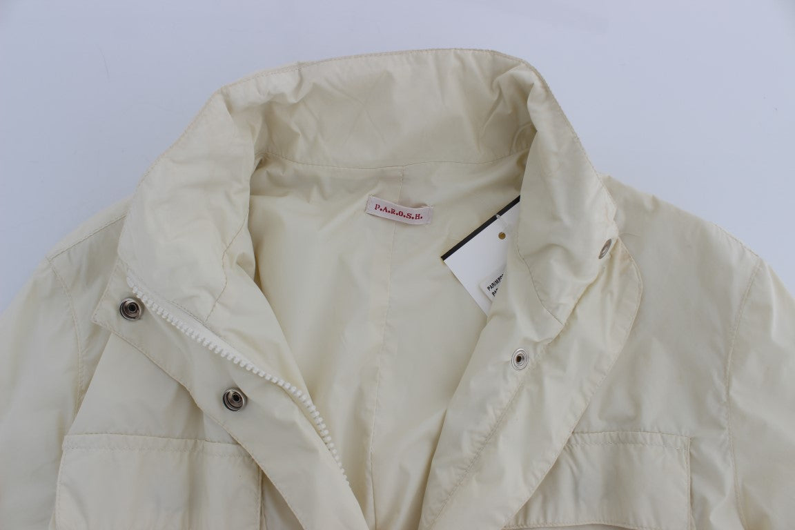 Chic Beige Trench Jacket Coat - ventzia