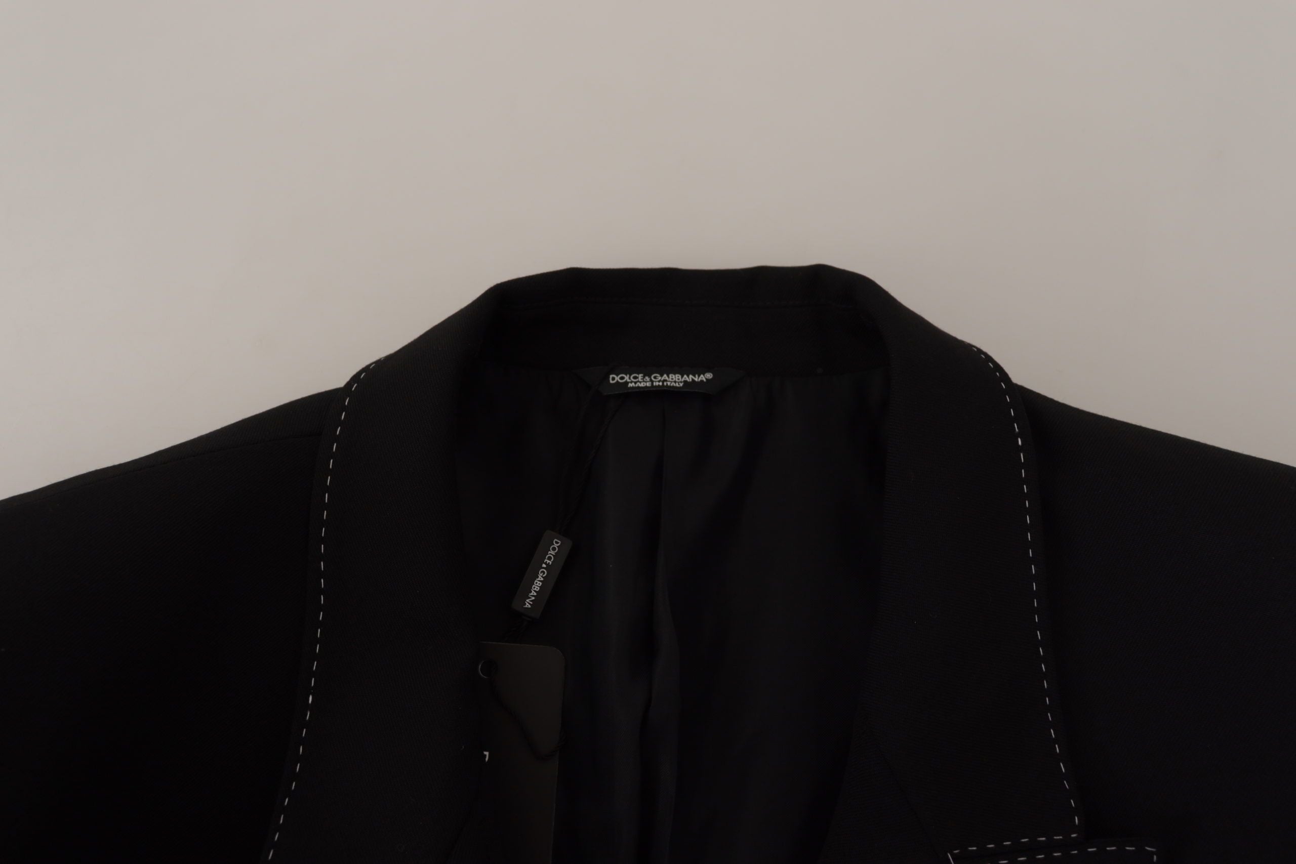 Black Double Breasted Coat Blazer Jacket - ventzia