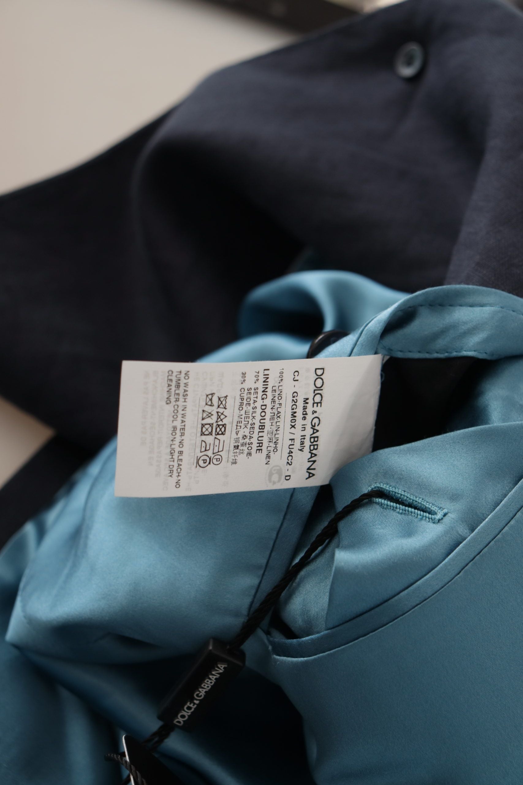 Dark Blue ALTA SARTORIA Jacket Coat Blazer - ventzia