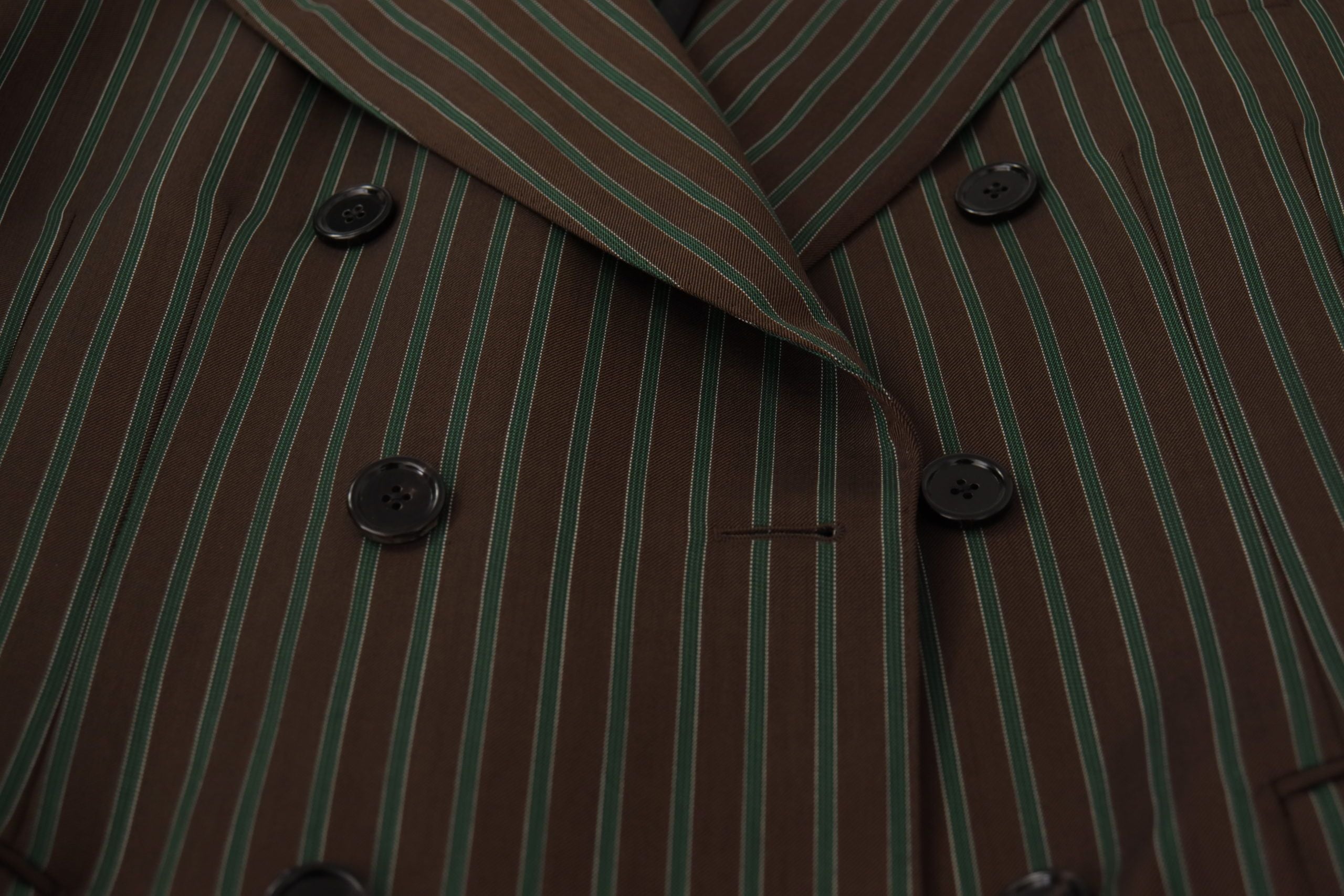 Multicolor Stripes Double Breasted Blazer - ventzia