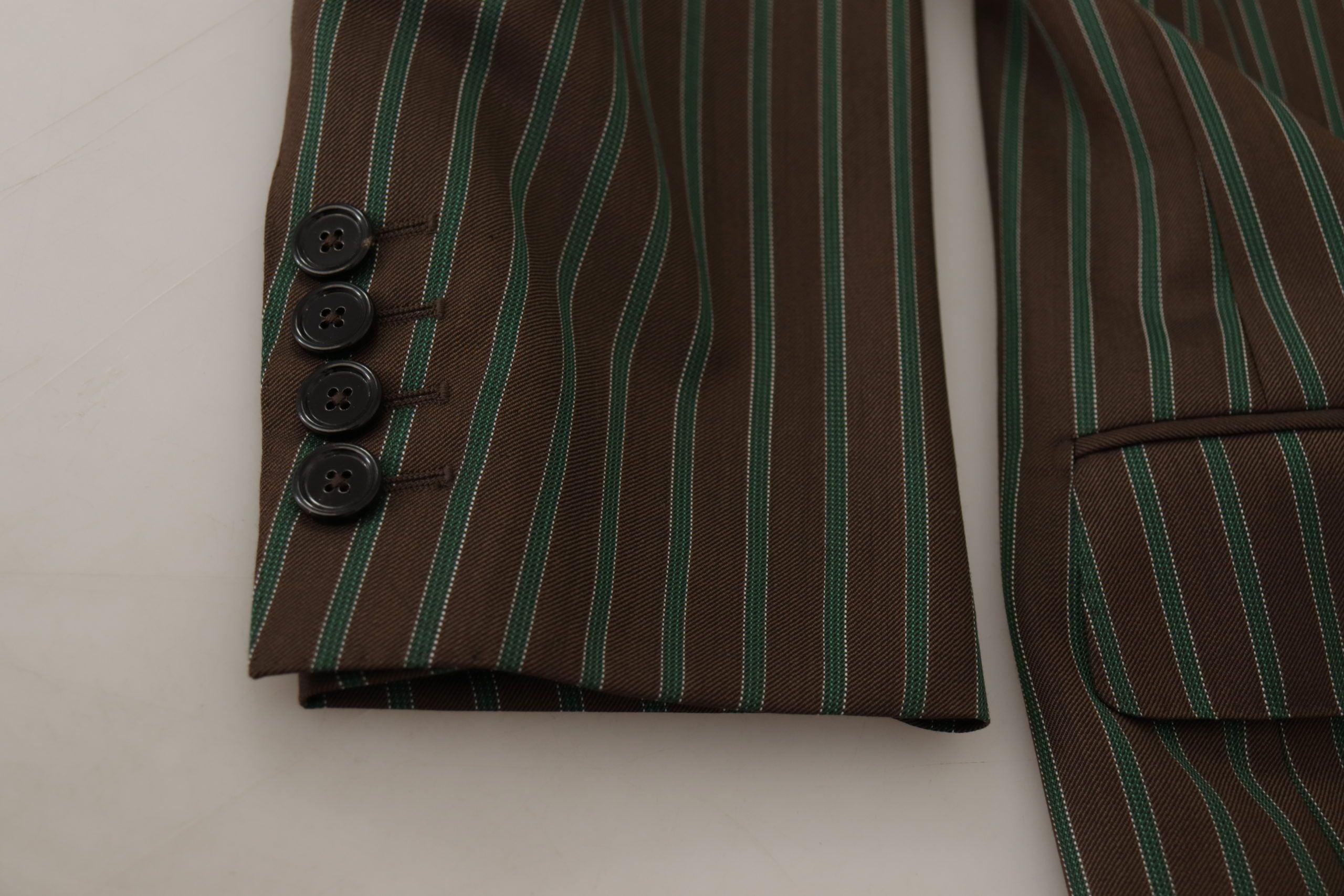 Multicolor Stripes Double Breasted Blazer - ventzia