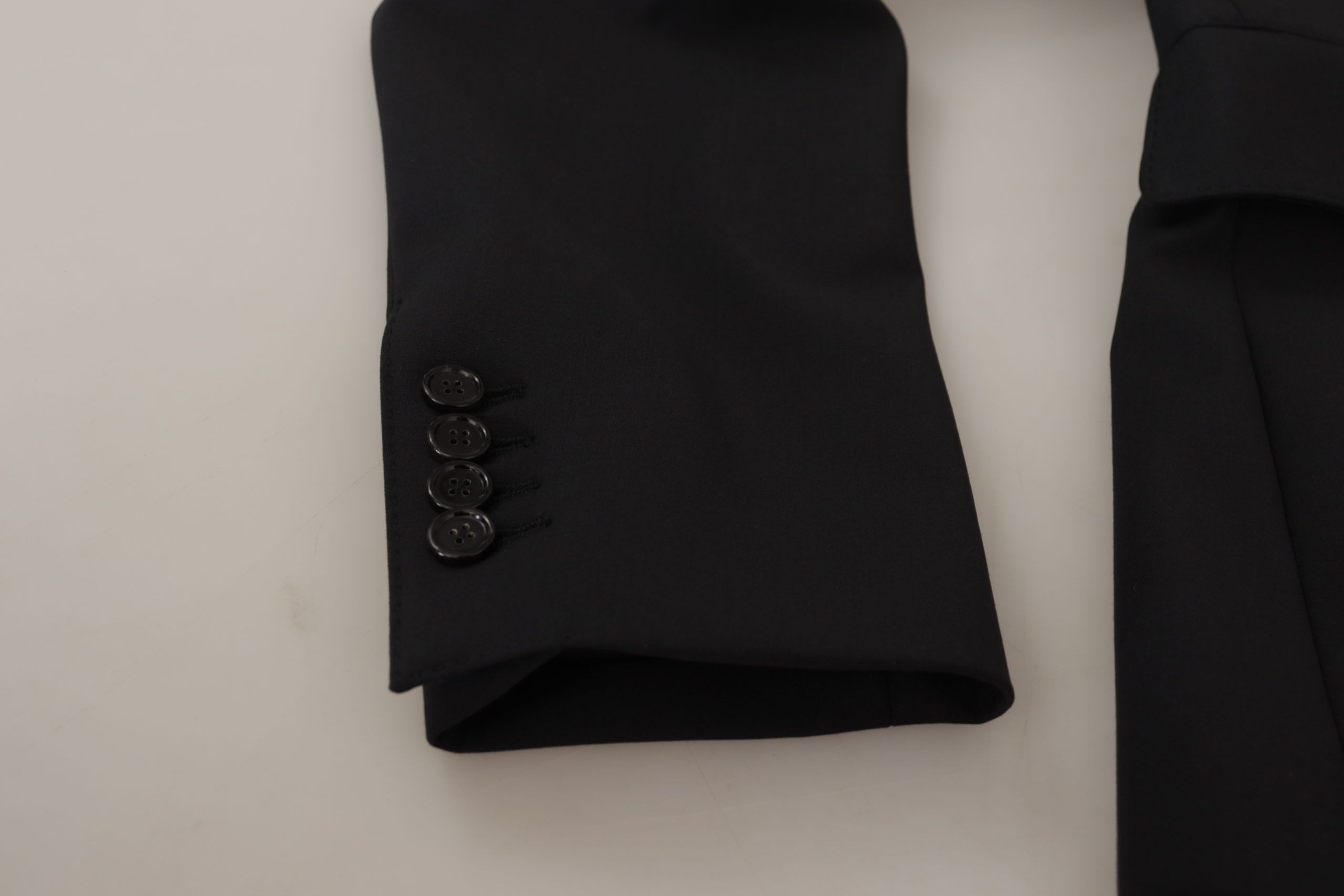 Black Wool Single Breasted Coat Men Blazer - ventzia