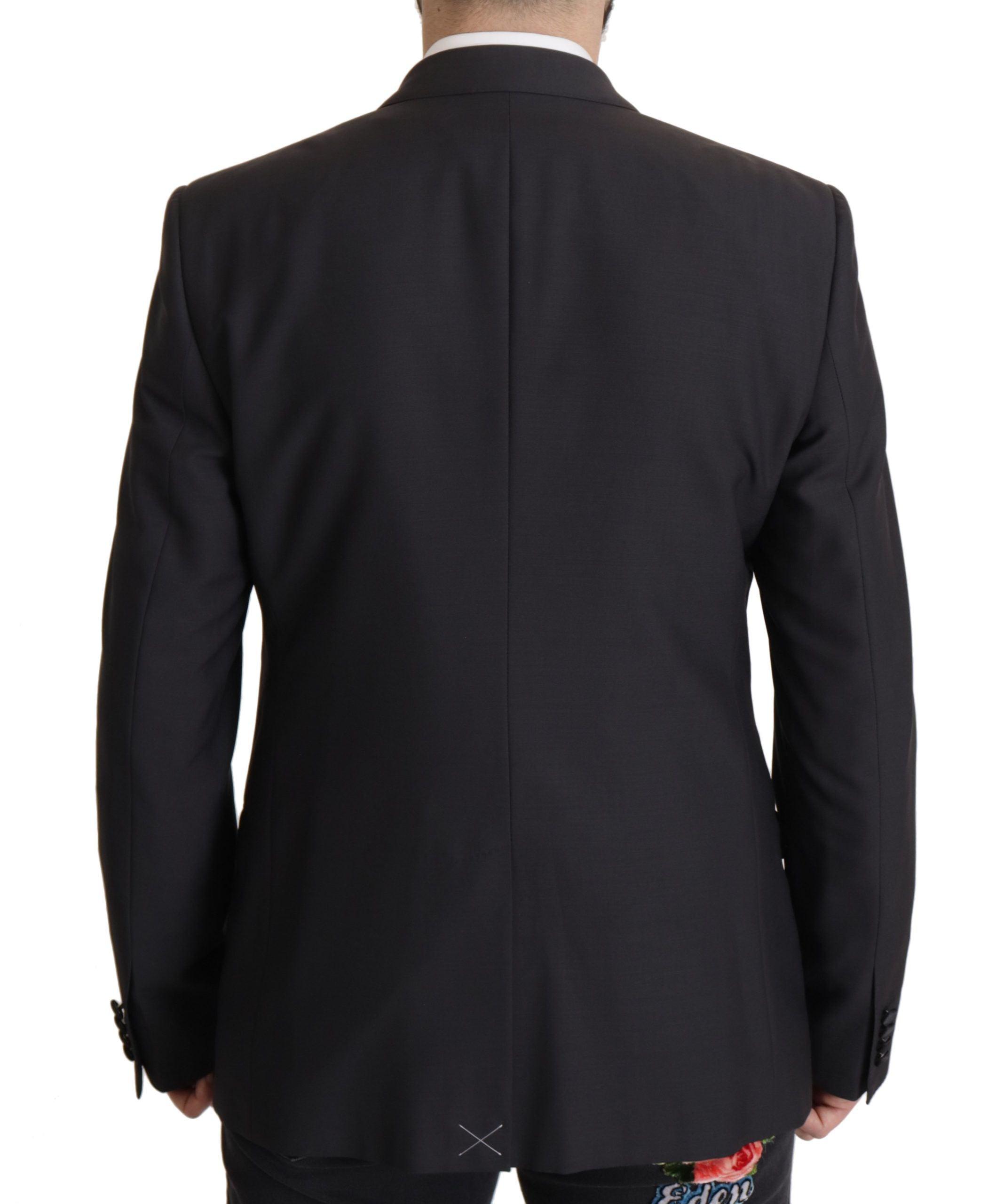 Dark Blue Single Breasted MARTINI Blazer - ventzia