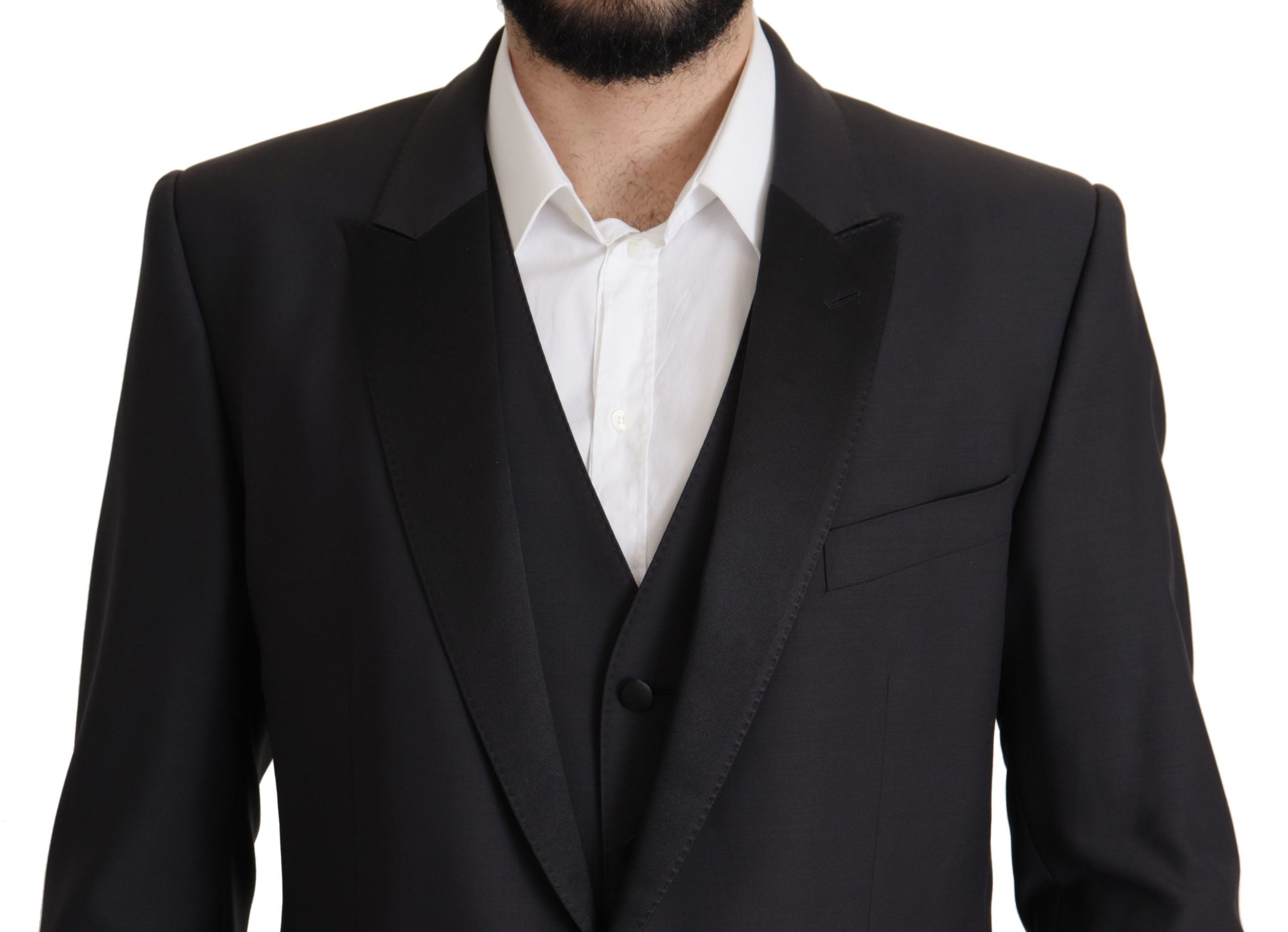 Dark Blue Single Breasted MARTINI Blazer - ventzia