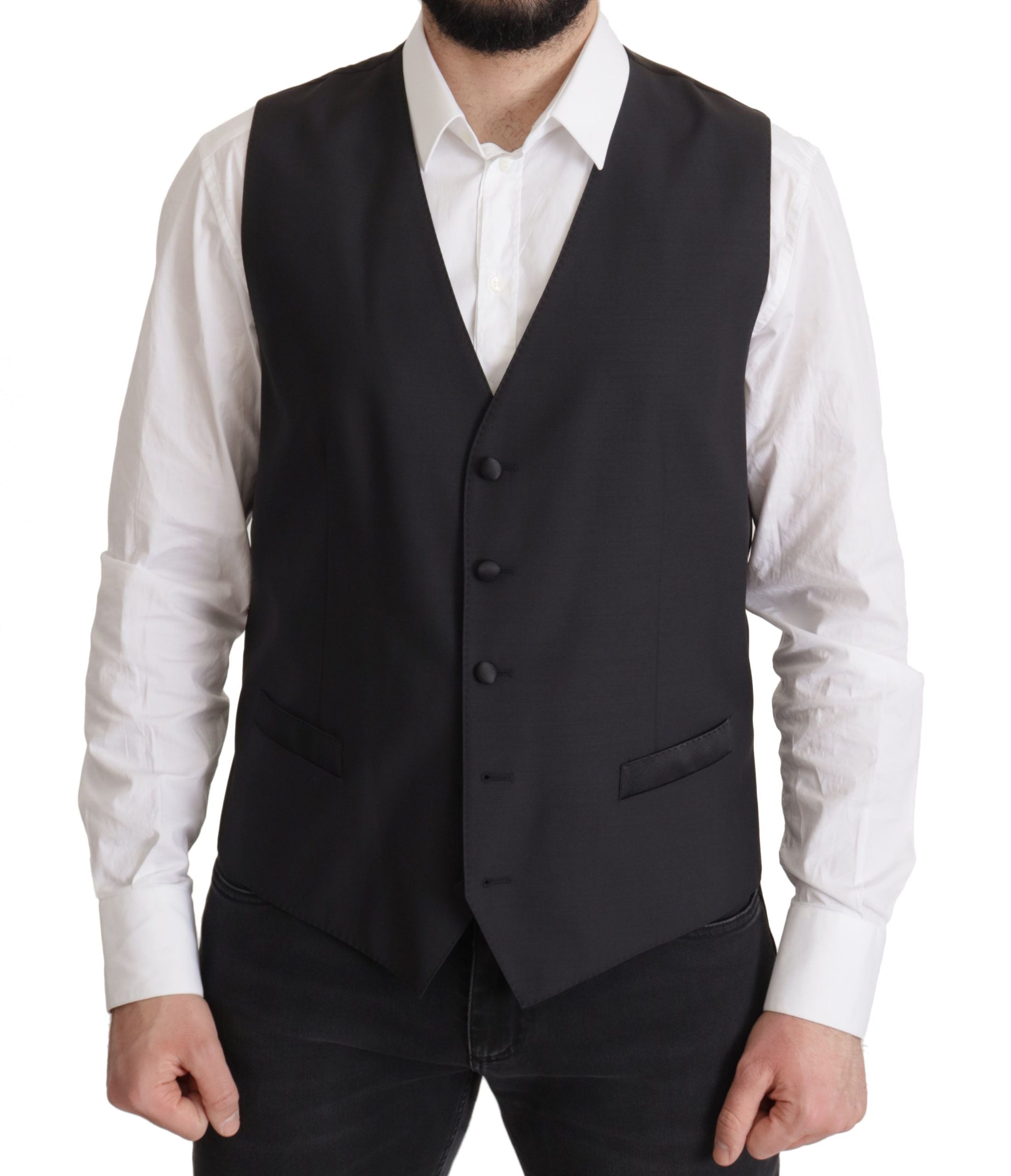 Dark Blue Single Breasted MARTINI Blazer - ventzia