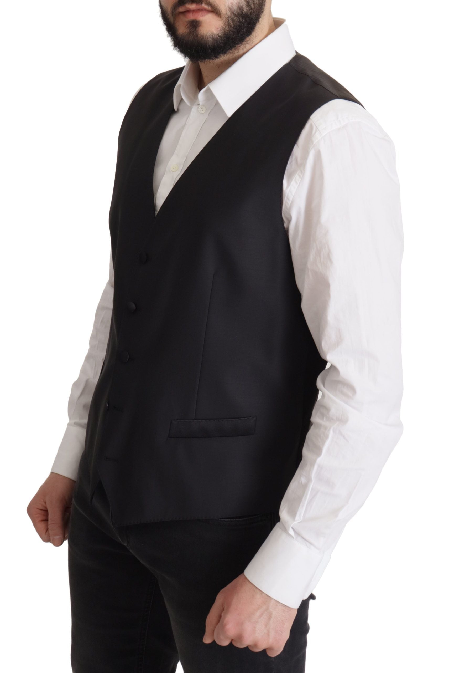 Dark Blue Single Breasted MARTINI Blazer - ventzia