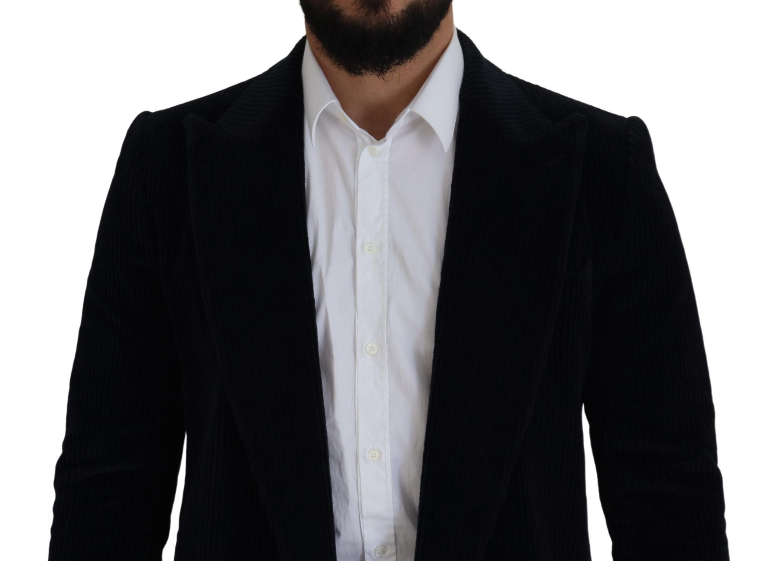 Black Cotton Cardigan Long Coat Men Jacket - ventzia