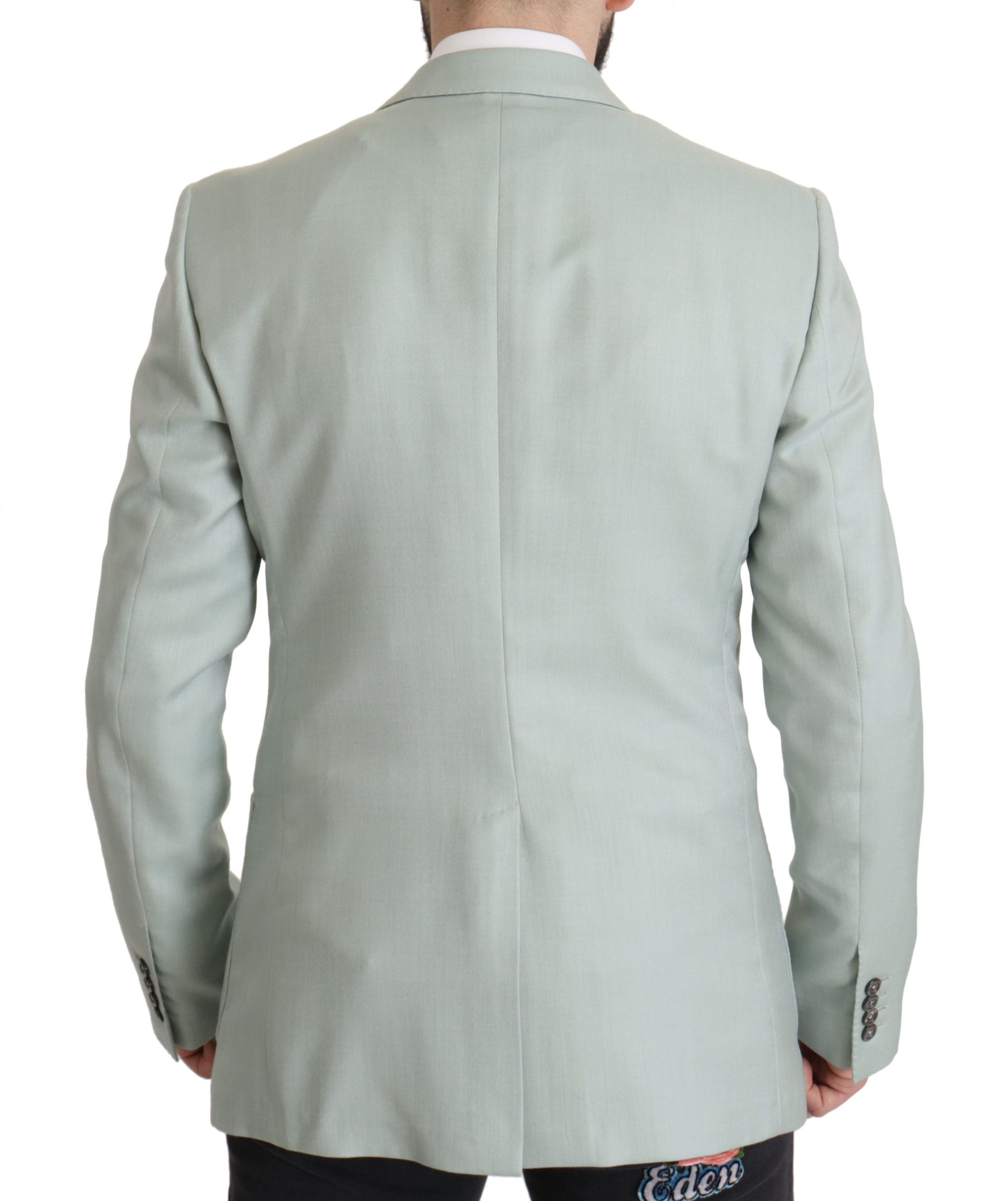 Green Cashmere Jacket Blazer Jacket - ventzia