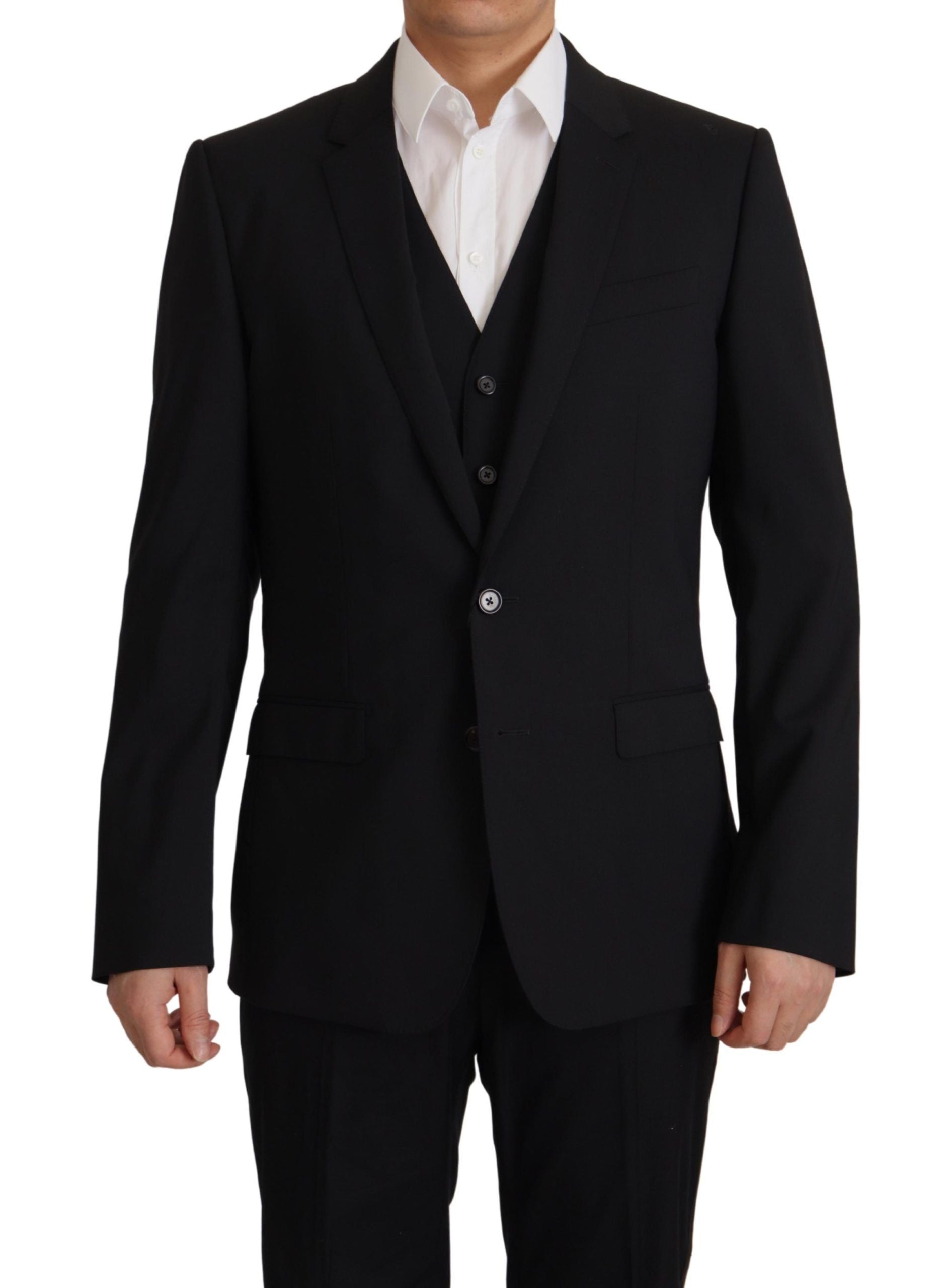 Black Jacket Vest 2 Piece MARTINI Blazer - ventzia