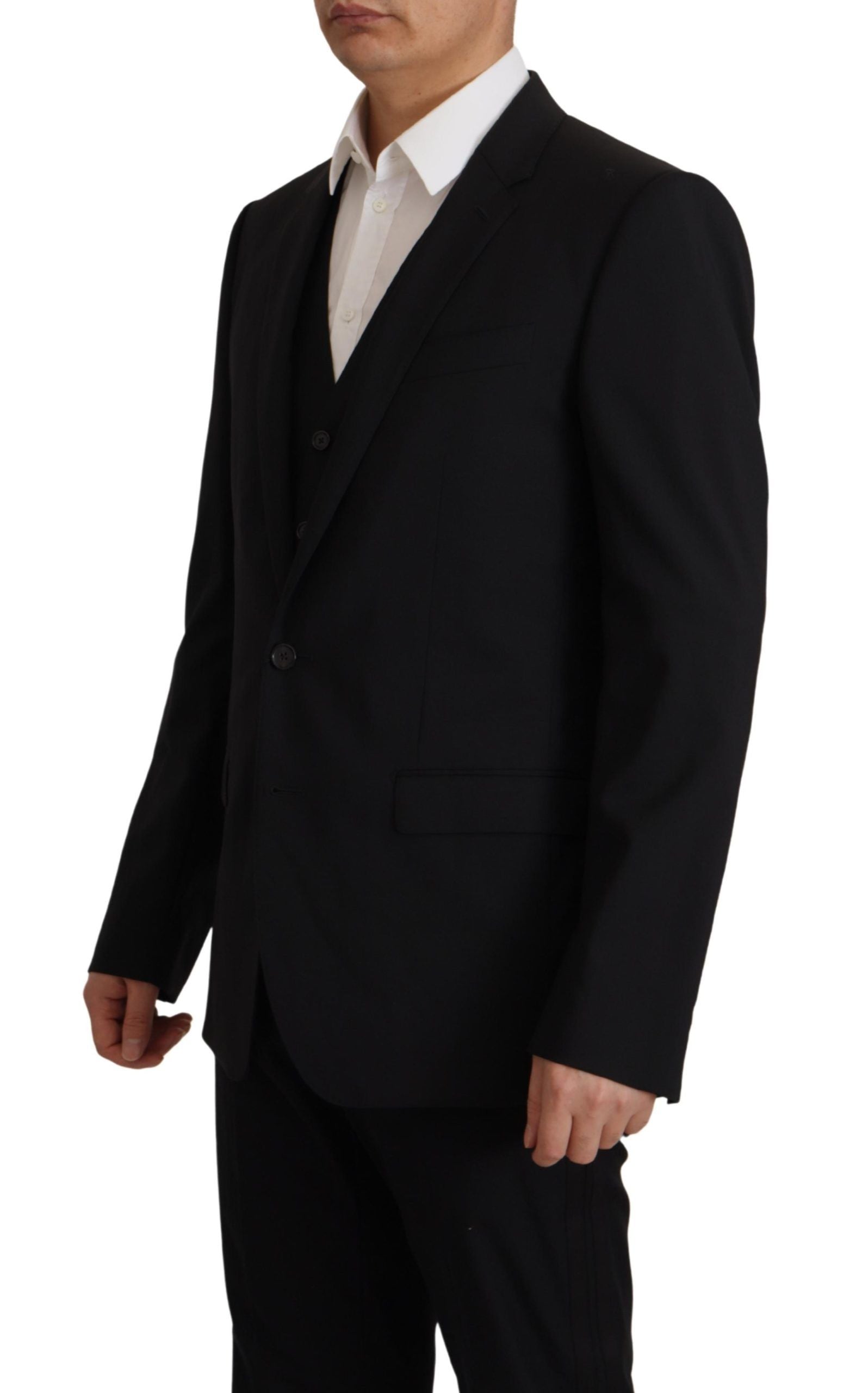 Black Jacket Vest 2 Piece MARTINI Blazer - ventzia