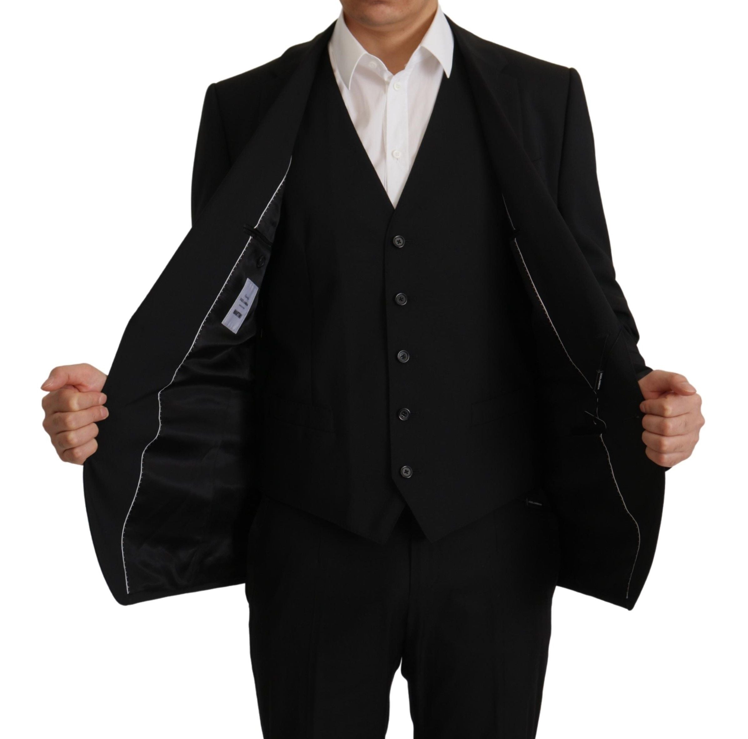 Black Jacket Vest 2 Piece MARTINI Blazer - ventzia