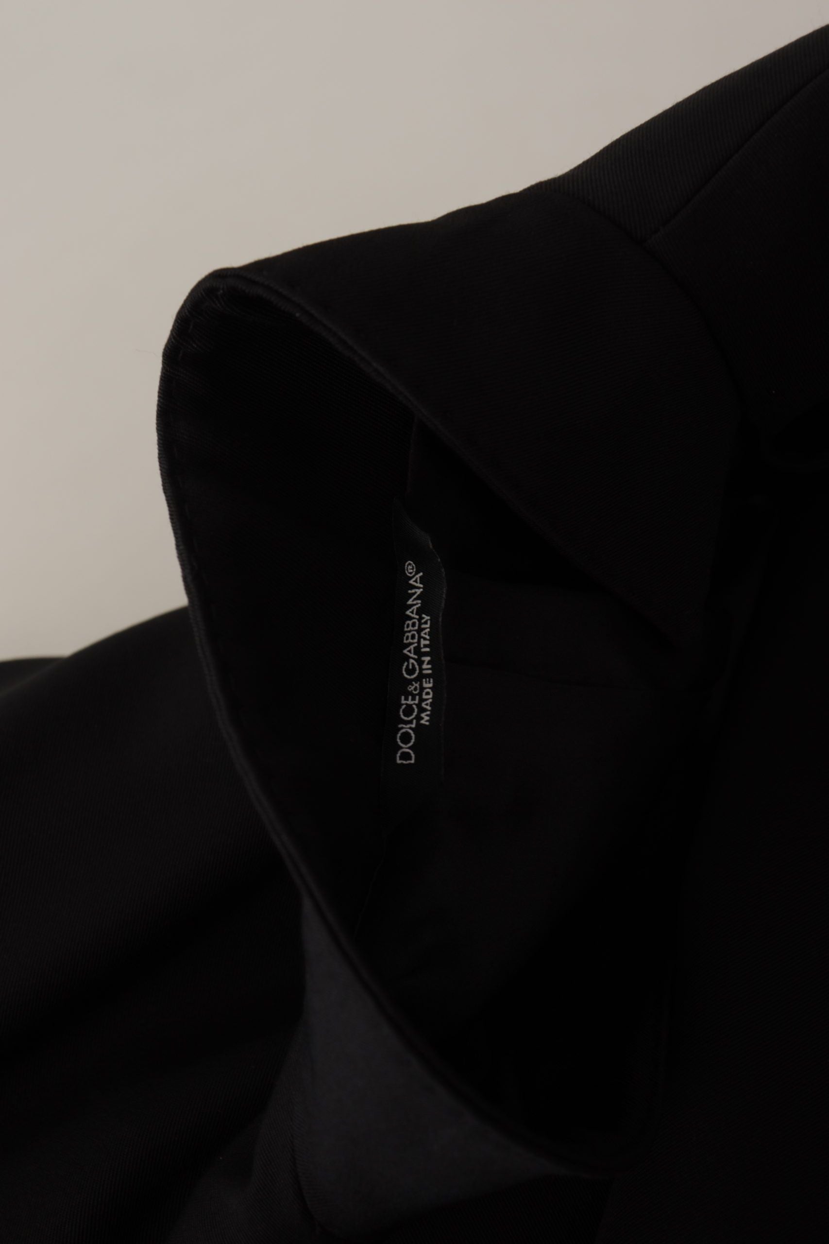 Black Wool Single Breasted Jacket Blazer - ventzia