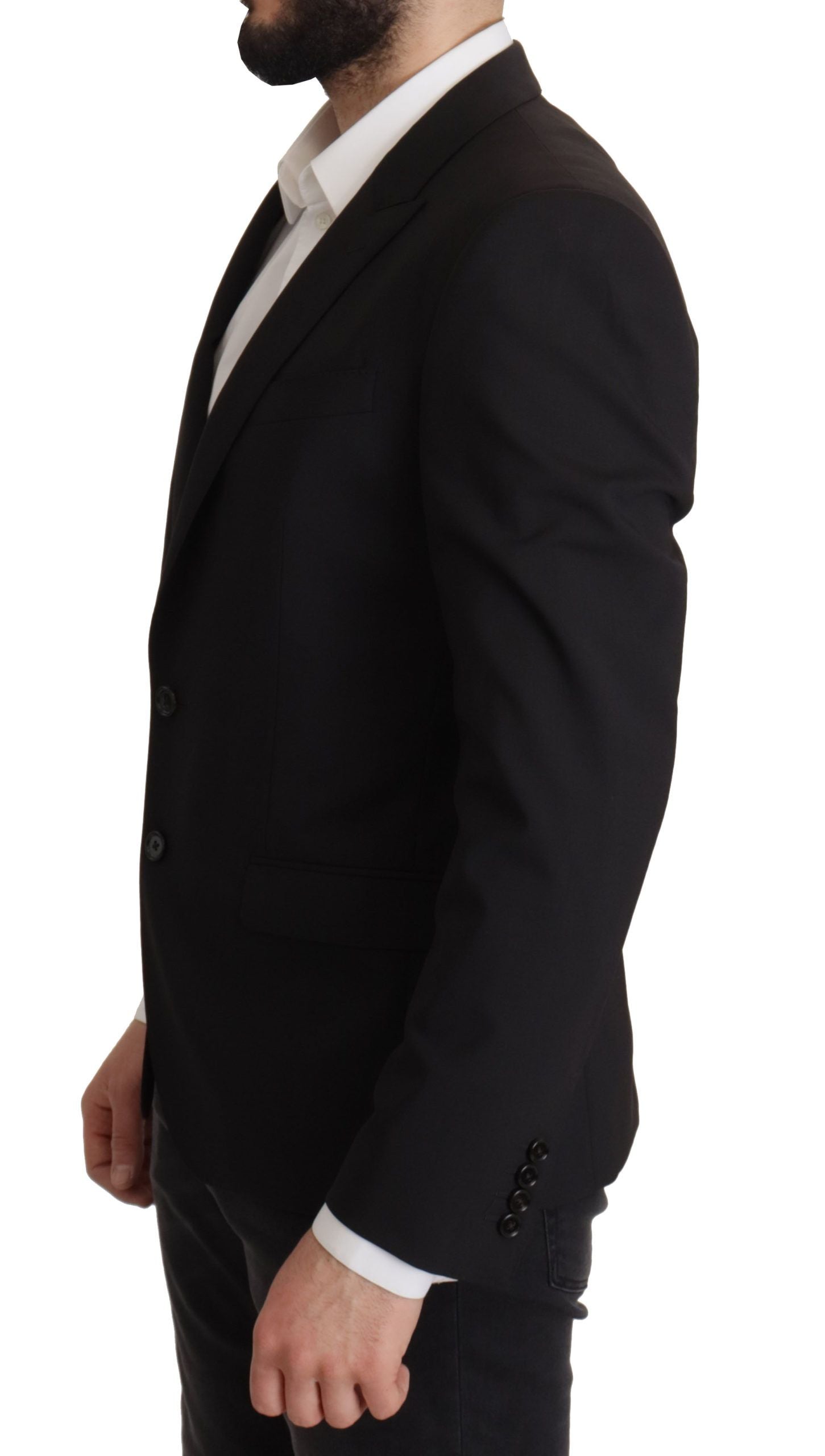 Black Single Breasted Jacket MARTINI Blazer - ventzia