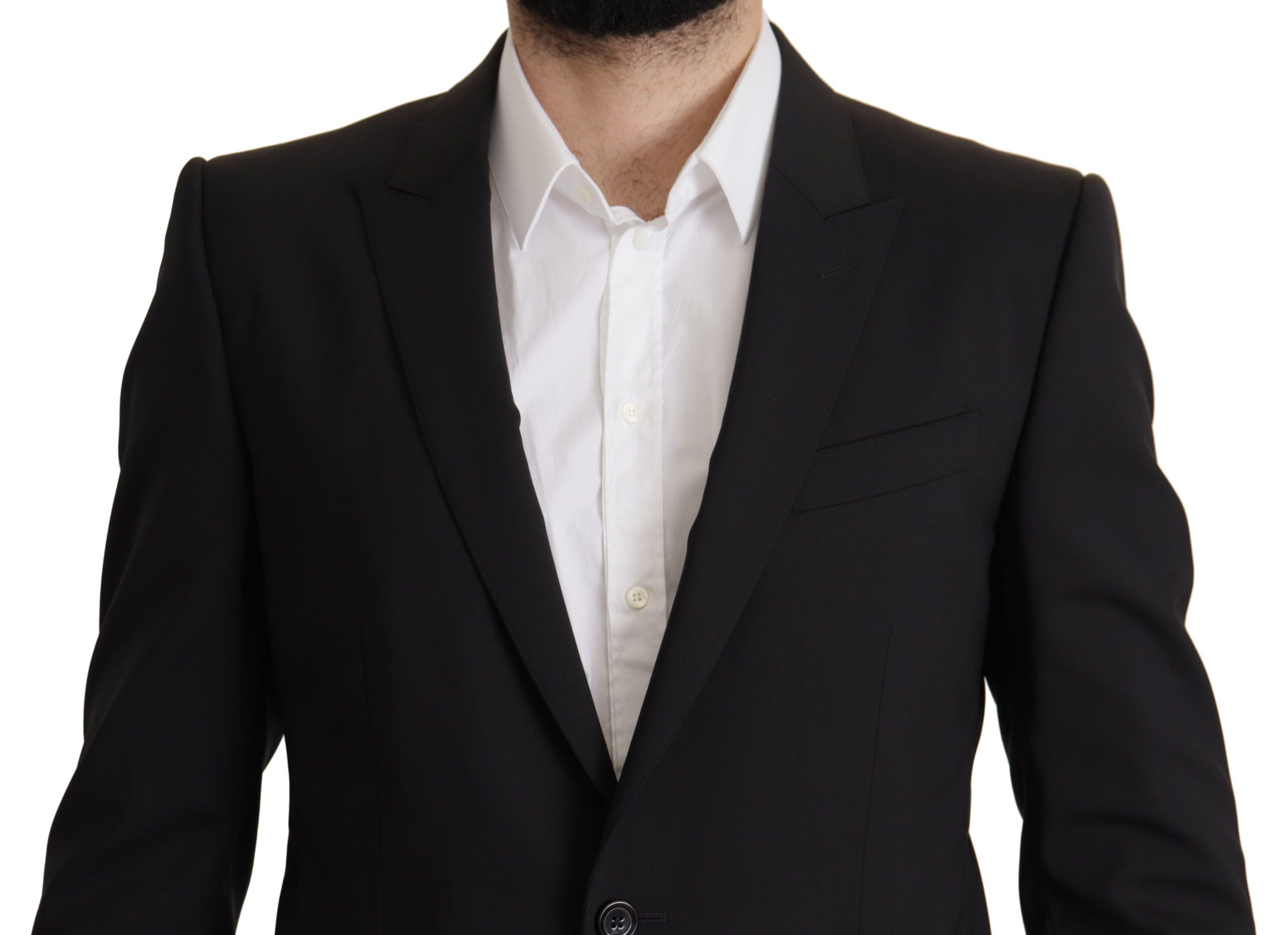 Black Single Breasted Jacket MARTINI Blazer - ventzia