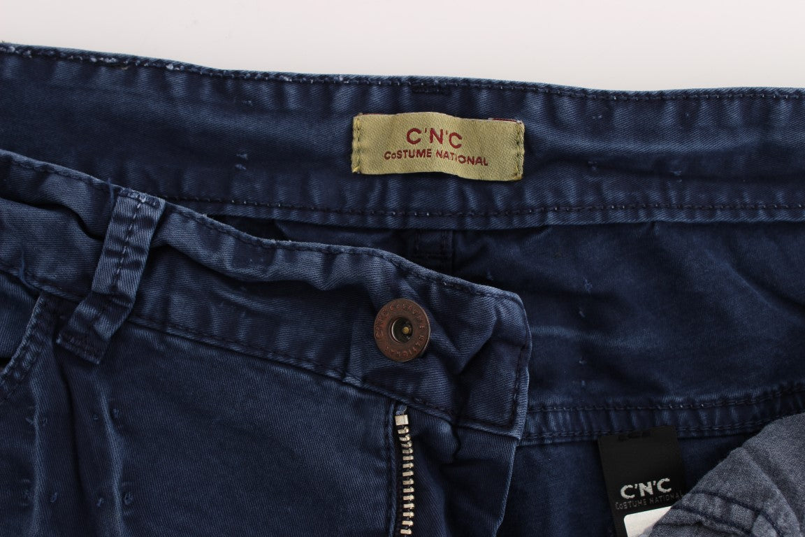 Chic Regular Fit Blue Denim Jeans - ventzia