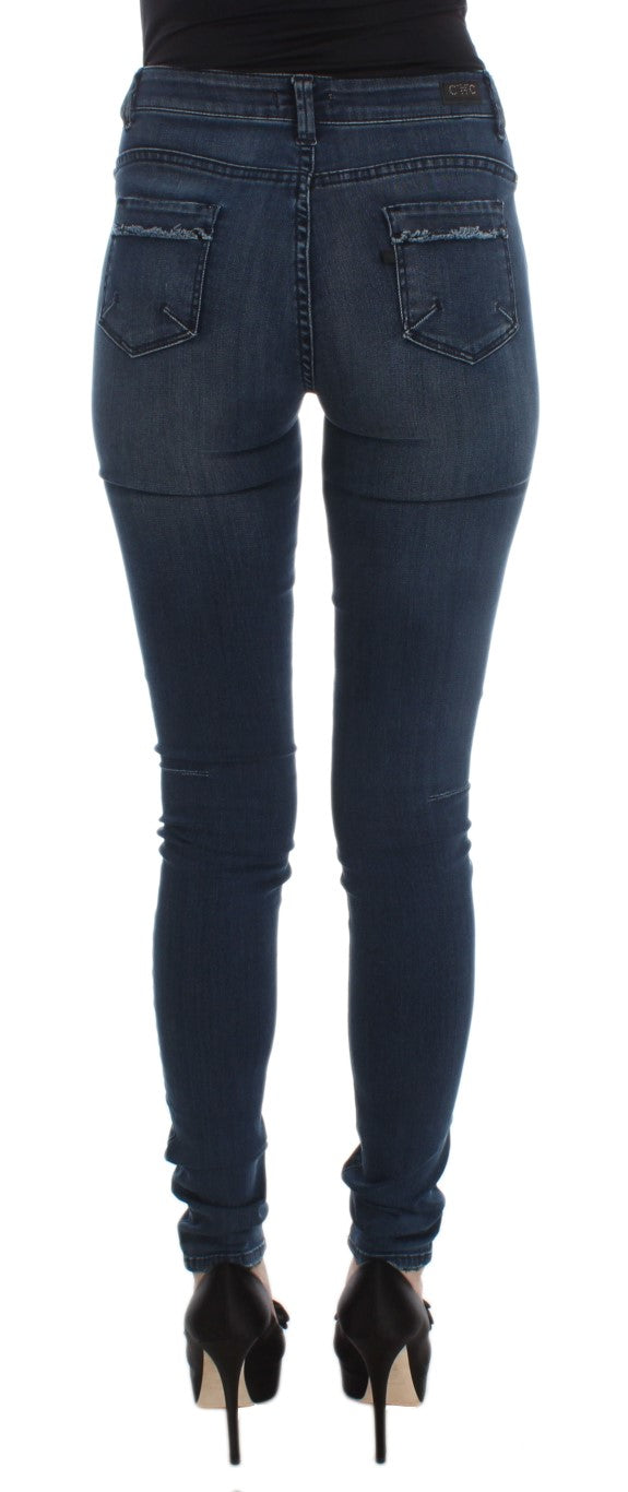 Sleek Slim Fit Italian Designer Jeans - ventzia
