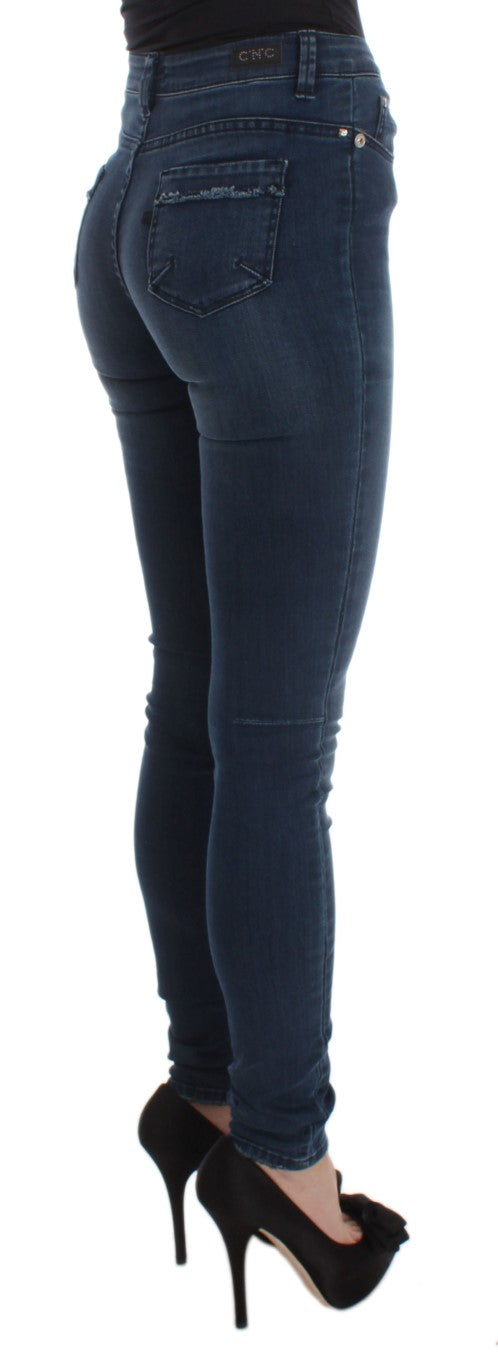 Sleek Slim Fit Italian Designer Jeans - ventzia